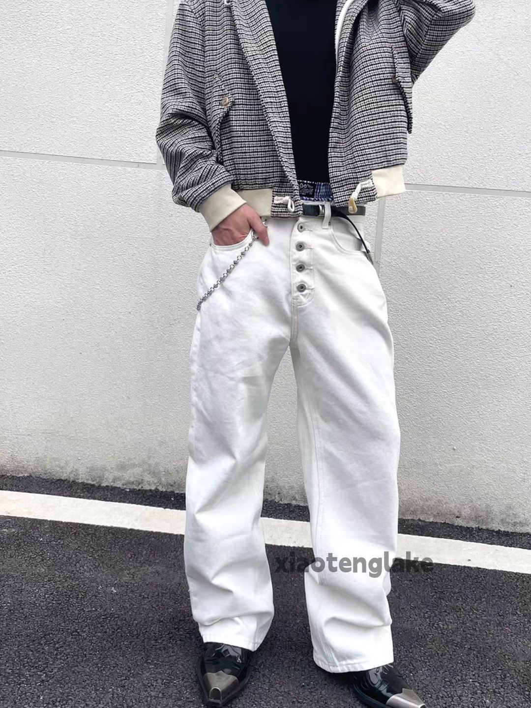Jean Unisex utility loose baggy yuppie y2k cleanfit pants Size US 34 / EU 50 - 4 Thumbnail