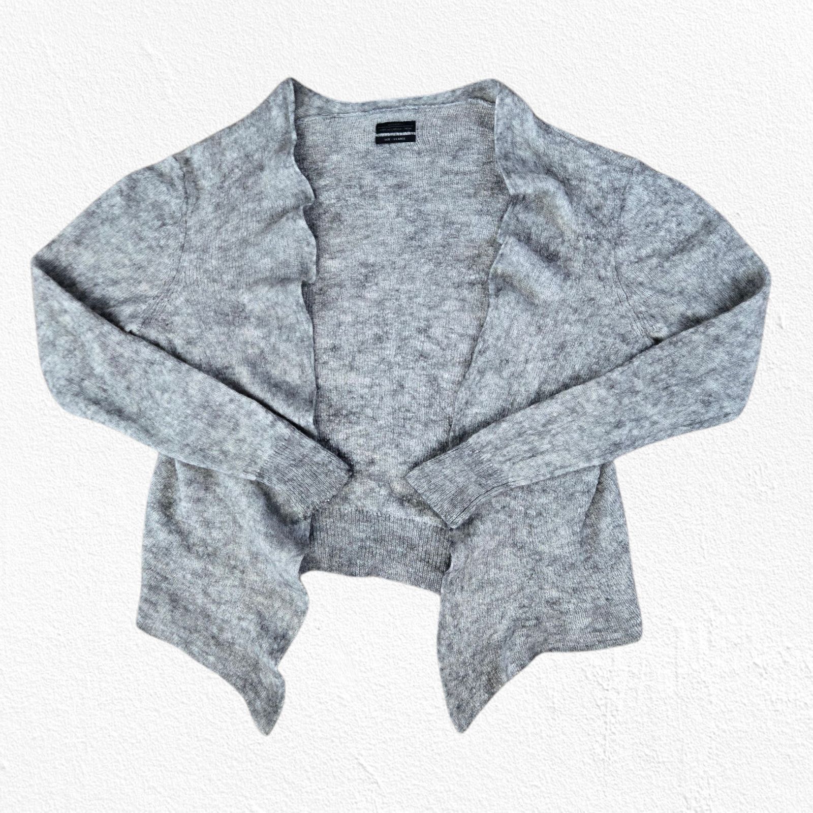 Allsaints AllSaints Grey Wool Alpaca Cardigan Sweater Size XL Size XL / US 12-14 / IT 48-50 - 2 Thumbnail