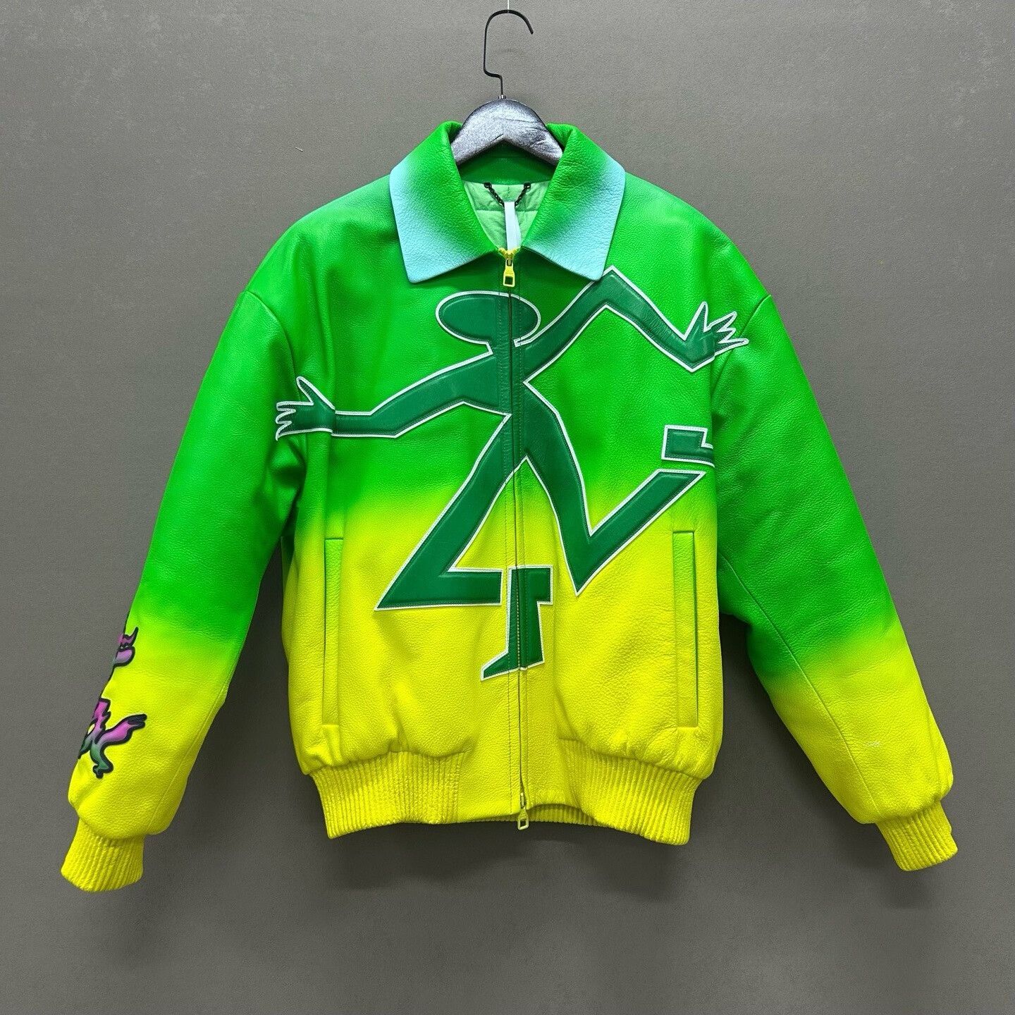 Louis Vuitton louis vuitton fluorescent green baseball jacket Size US M / EU 48-50 / 2 - 1 Thumbnail