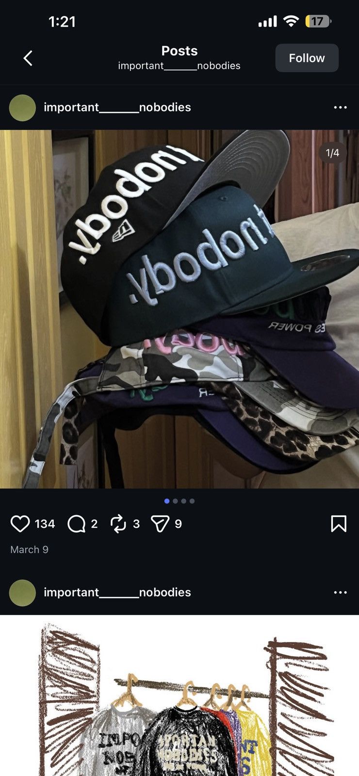 Other Important Nobody. Yupong Hat Size ONE SIZE - 6 Thumbnail