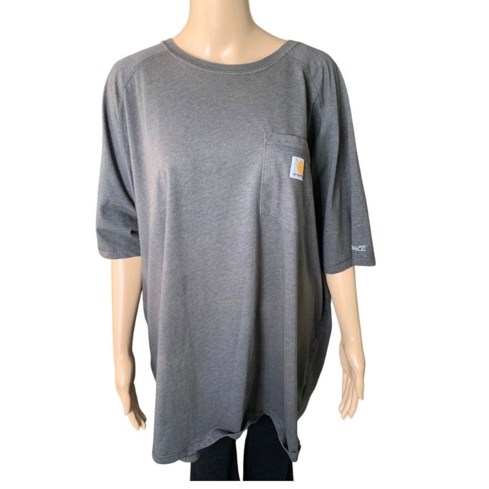 Carhartt Carhartt Force Men's 3XL Relaxed Fit Pocket T-shirt Gray Size US XXL / EU 58 / 5 - 4 Thumbnail