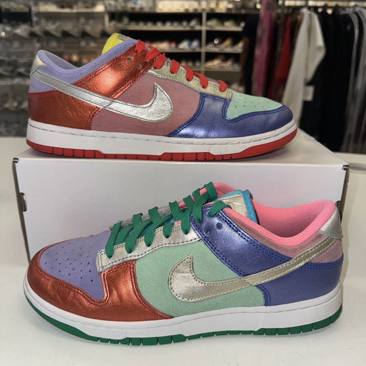 Nike Size 9.5W (8M) - Nike Dunk Low Sunset Pulse (DN0855-600) Size US 9.5 / IT 39.5 - 1 Thumbnail
