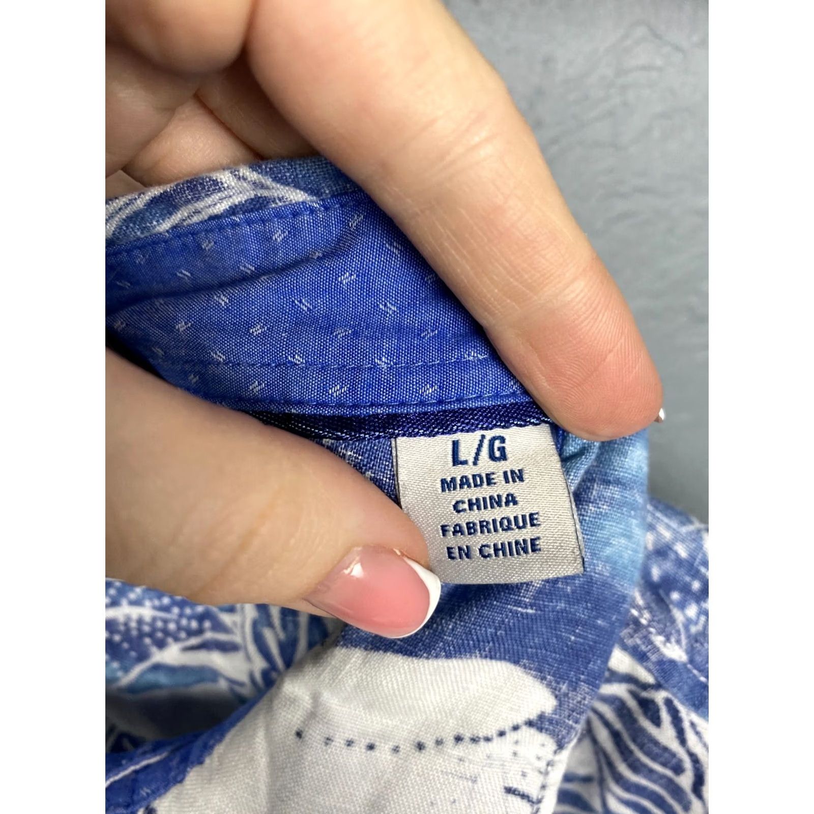 Tommy Bahama Tommy Bahama Linen Hawaiian Shirt Mens L Shirt Floral Pattern Long Sleeve Button-Up Blue Multicolor Old School Hawaiian Theme Mens Size L Size US L / EU 52-54 / 3 - 5 Thumbnail