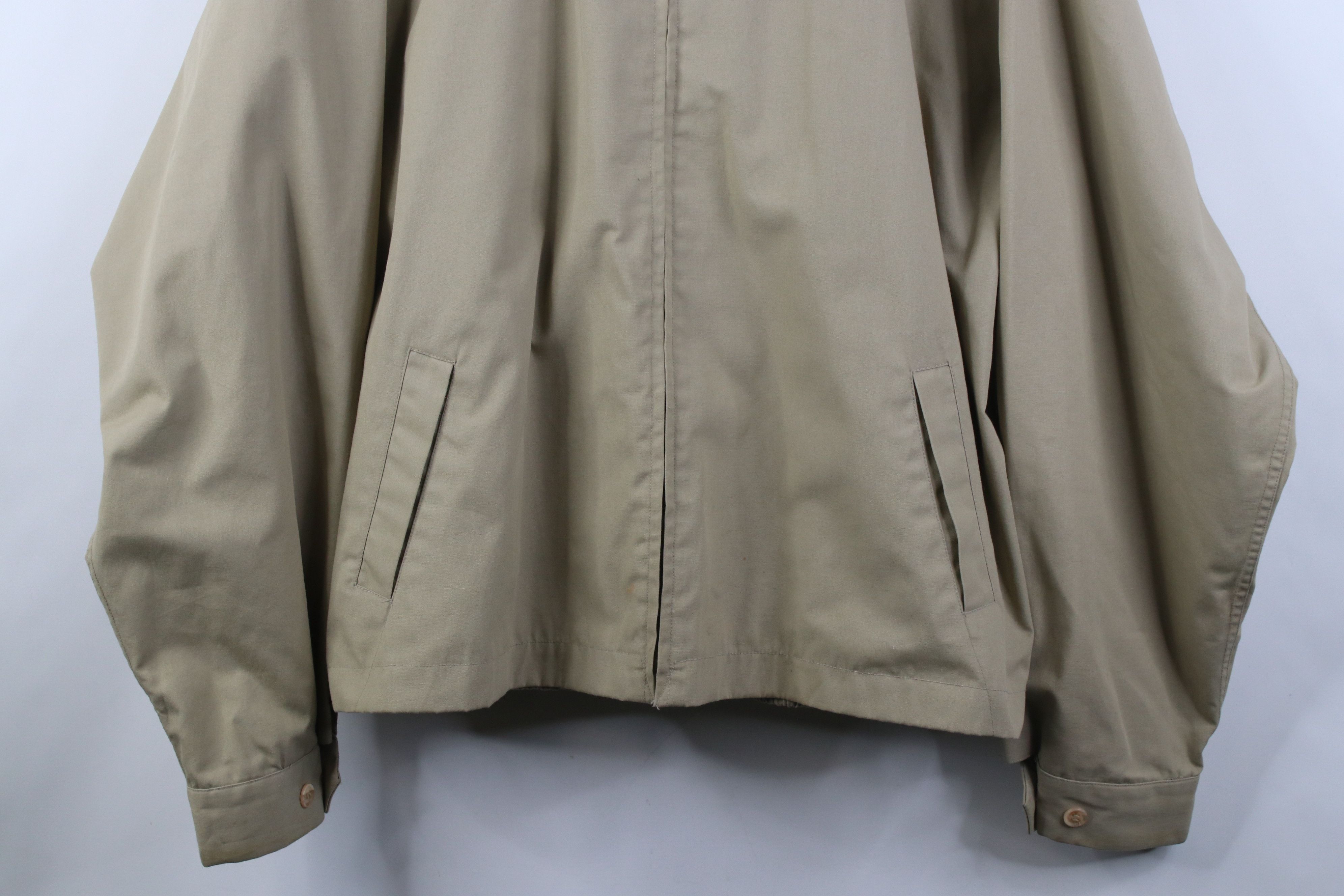 Vintage Vintage 70s Streetwear Canvas Cafe Racer Bomber Jacket Beige Size US XXL / EU 58 / 5 - 3 Thumbnail
