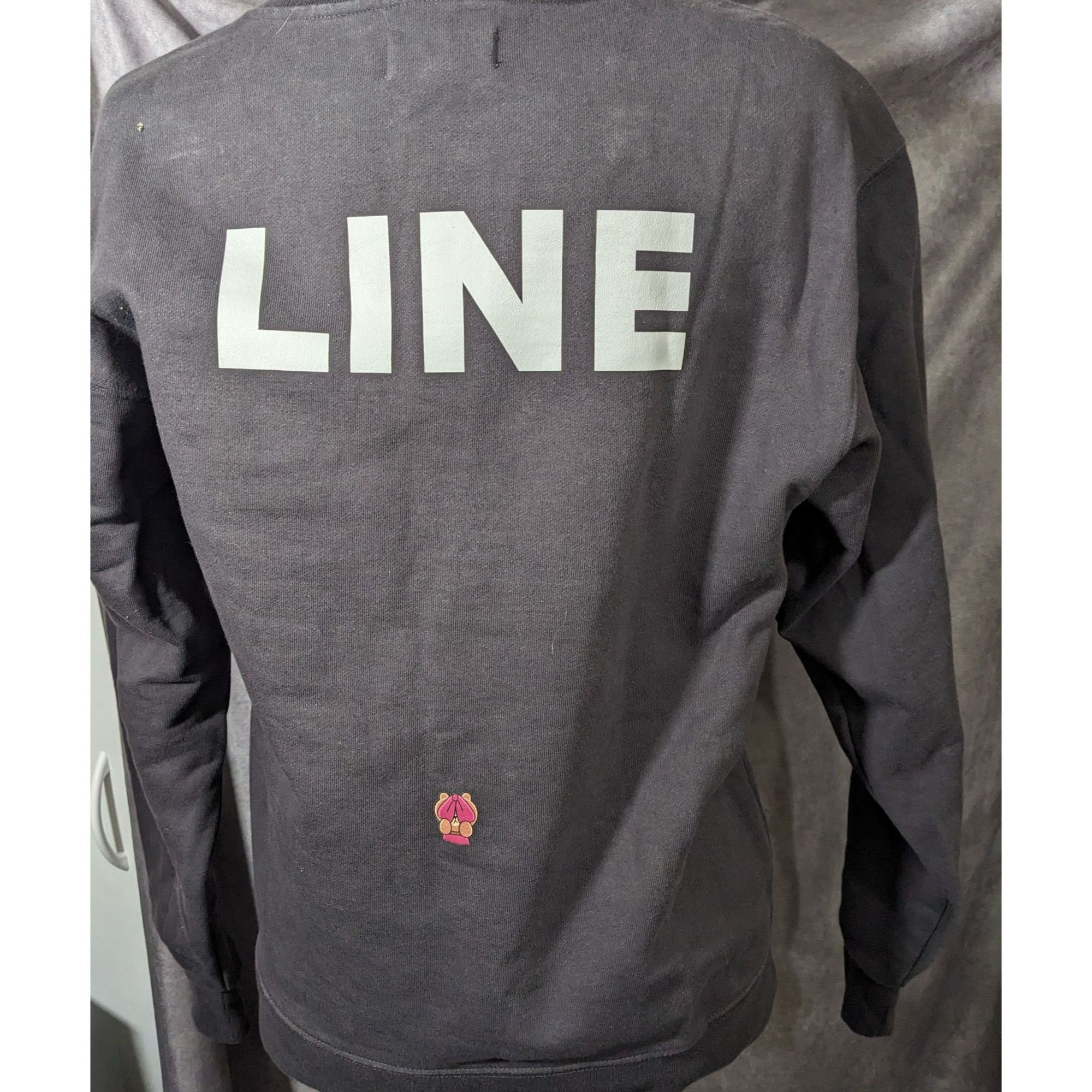 Other Pushbutton Line Friends Grey Love Sweatshirt Size Small Size US S / EU 44-46 / 1 - 19 Thumbnail