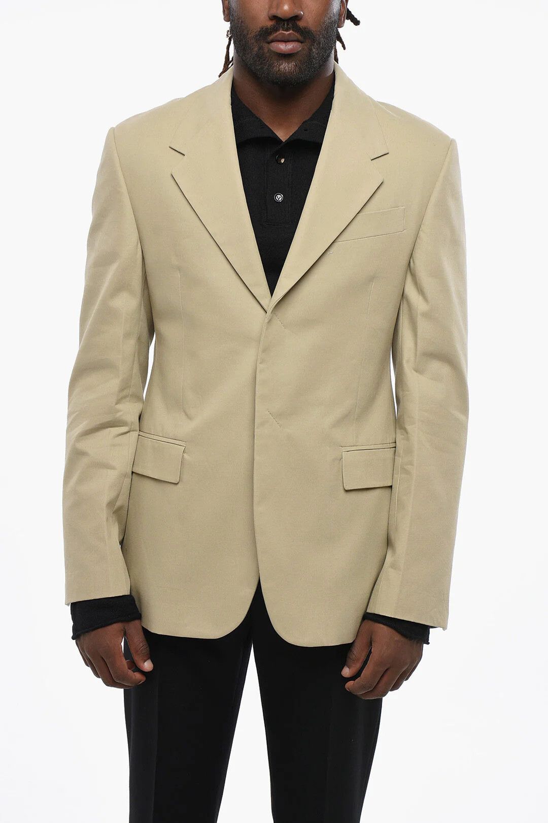 Salvatore Ferragamo og1mm0426 2-Button Jacket in Beige Size US M / EU 48-50 / 2 - 1 Thumbnail