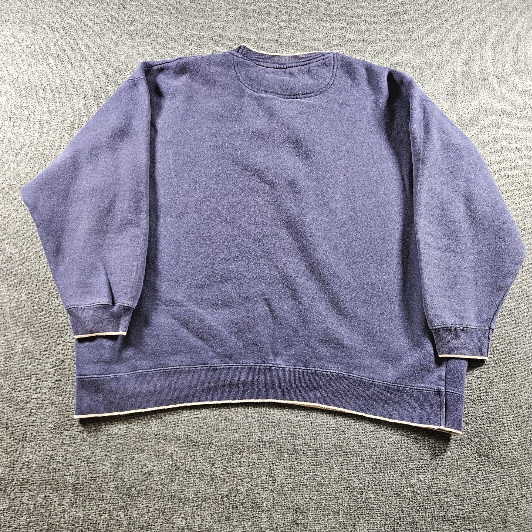 Vintage Big Sky Outfitters Sweatshirt Mens XL Purple Fish Embroidered Fleece Outdoor Crew Neck Pullover Winter Graphic Print Cotton Polyester Size US XL / EU 56 / 4 - 7 Thumbnail