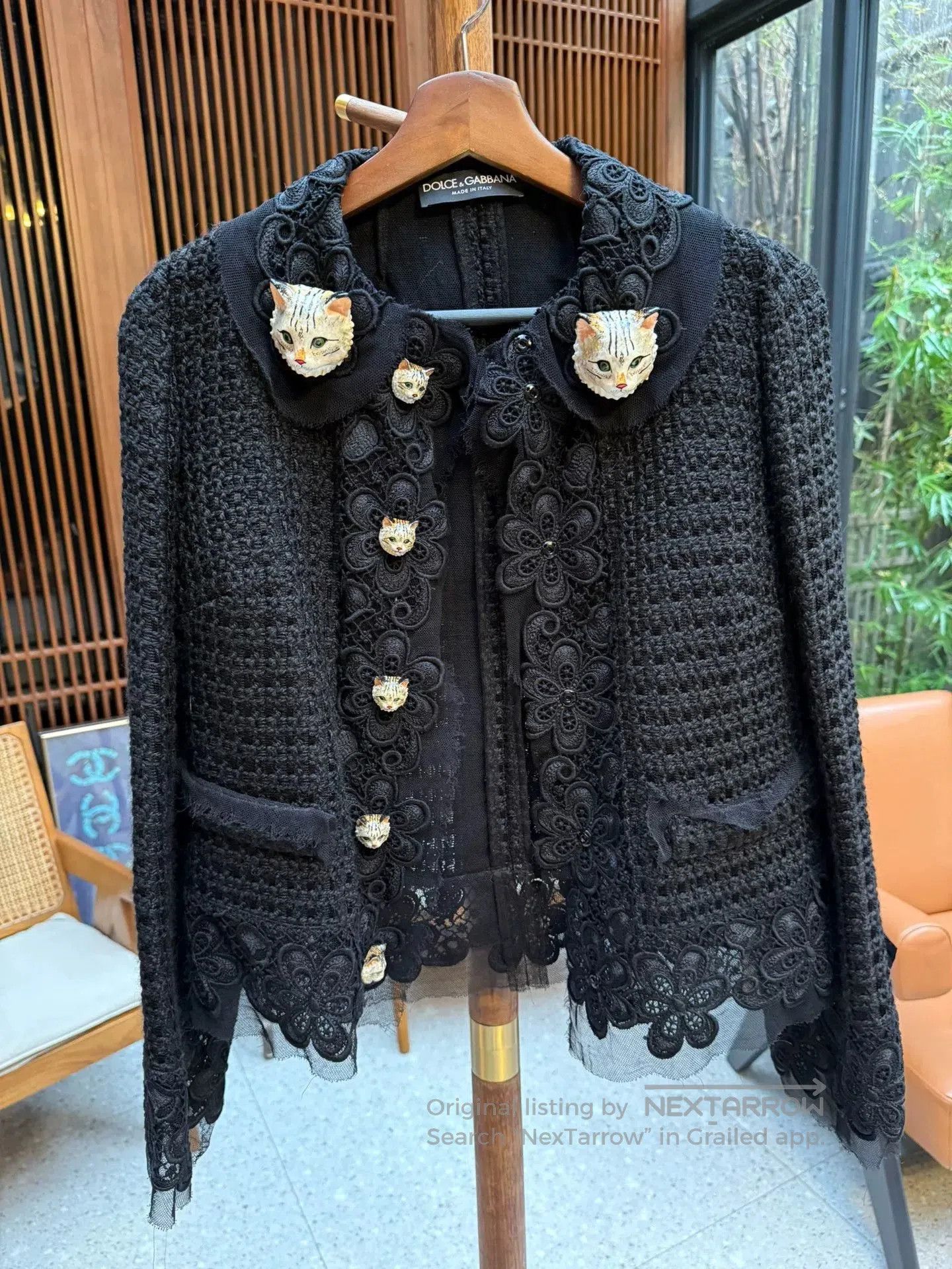 Dolce & Gabbana Dolce & Gabbana Lace Knit Jacket. Size S / US 4 / IT 40 - 1 Thumbnail