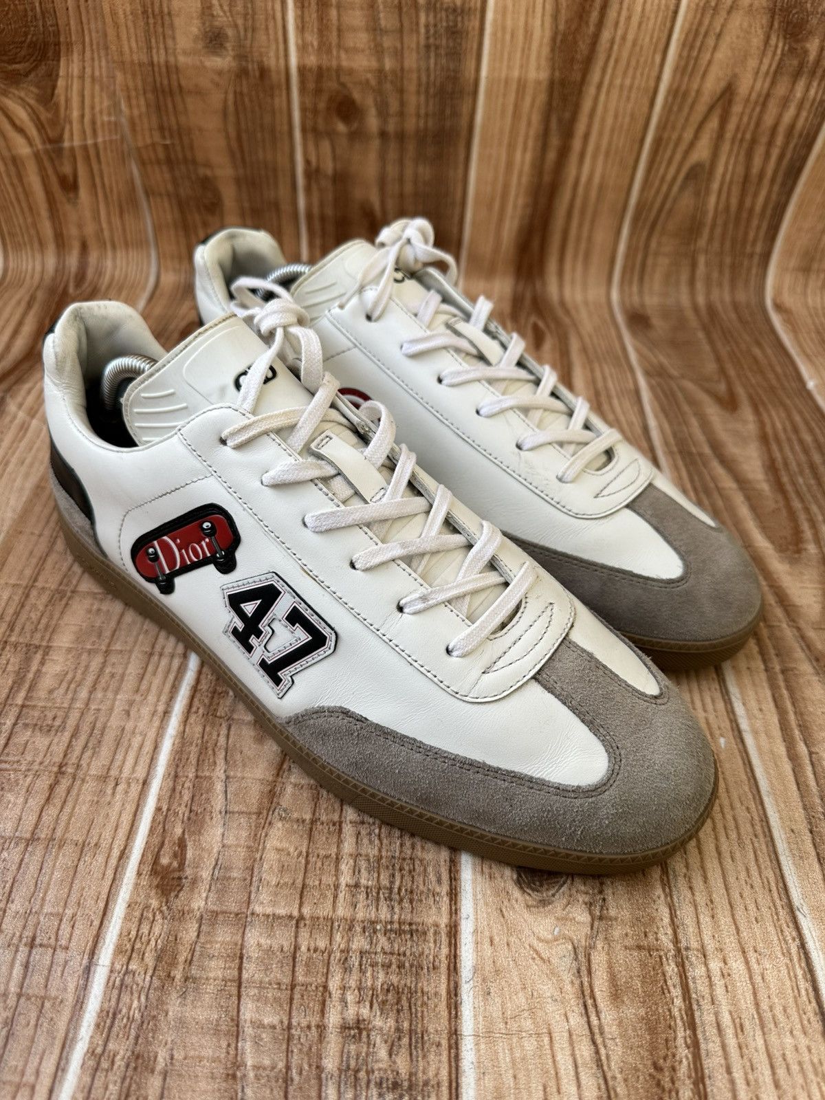 Dior Kim Jones Dior B01 White/Gum Patch Logo Sneaker Size US 10 / EU 43 - 1 Thumbnail
