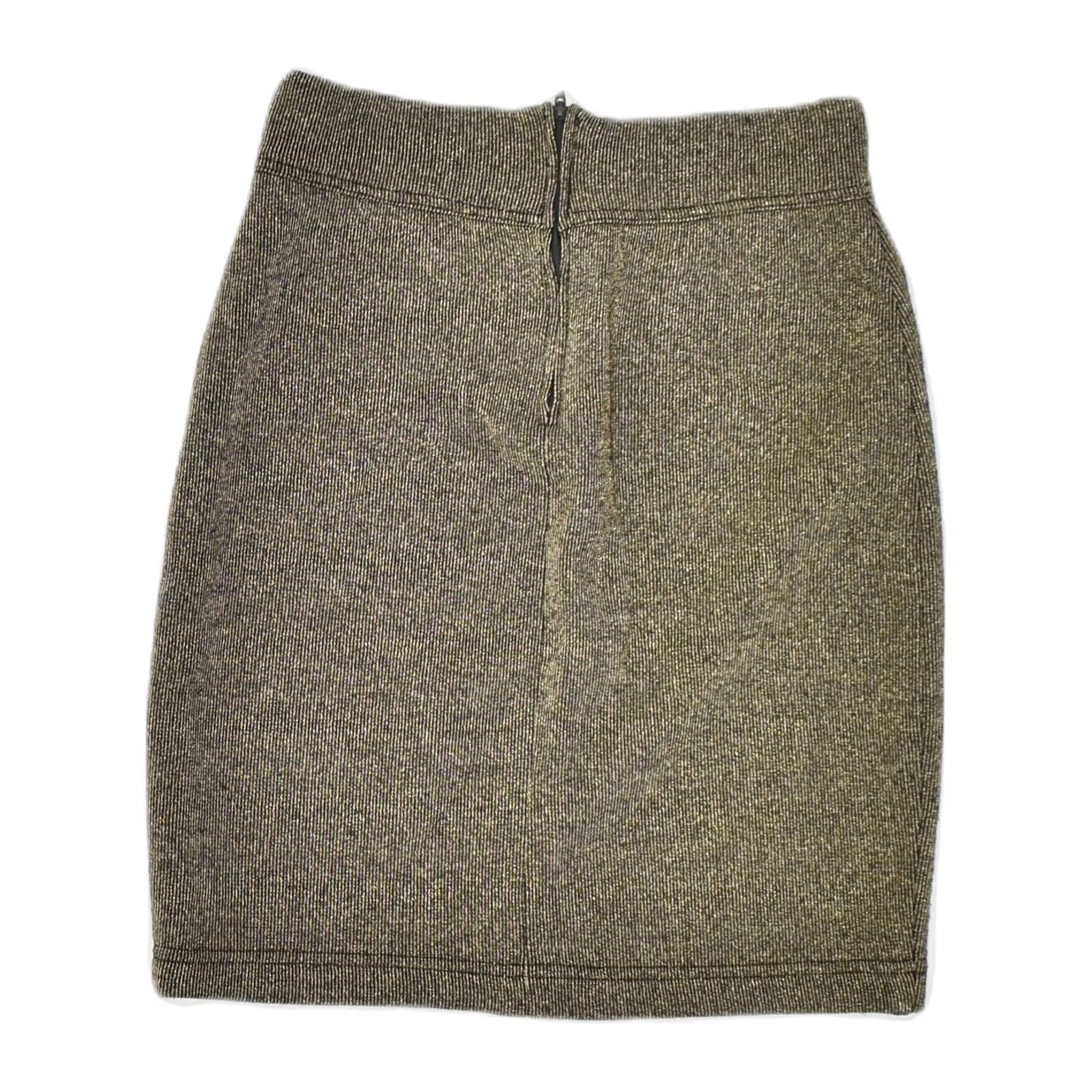 Vintage VINTAGE Pencil Skirt Womens Small UK 8 W24 Green Acrylic JX04 Size 28" / US 6 / IT 42 - 2 Thumbnail