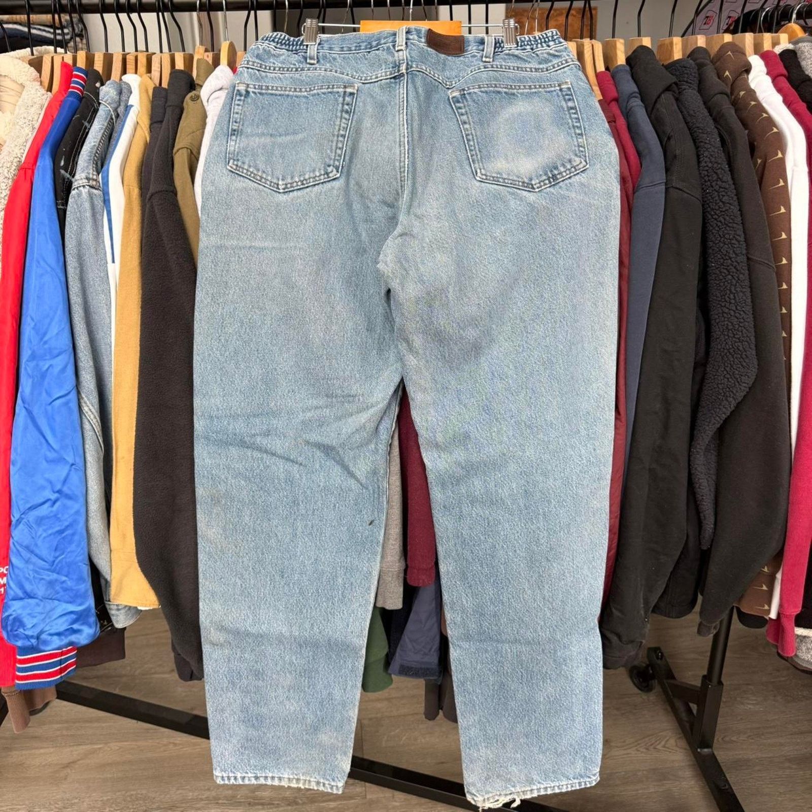 Other Vintage Y2K L.L.Bean Flannel Lined Distressed Jeans Size US 33 - 7 Thumbnail
