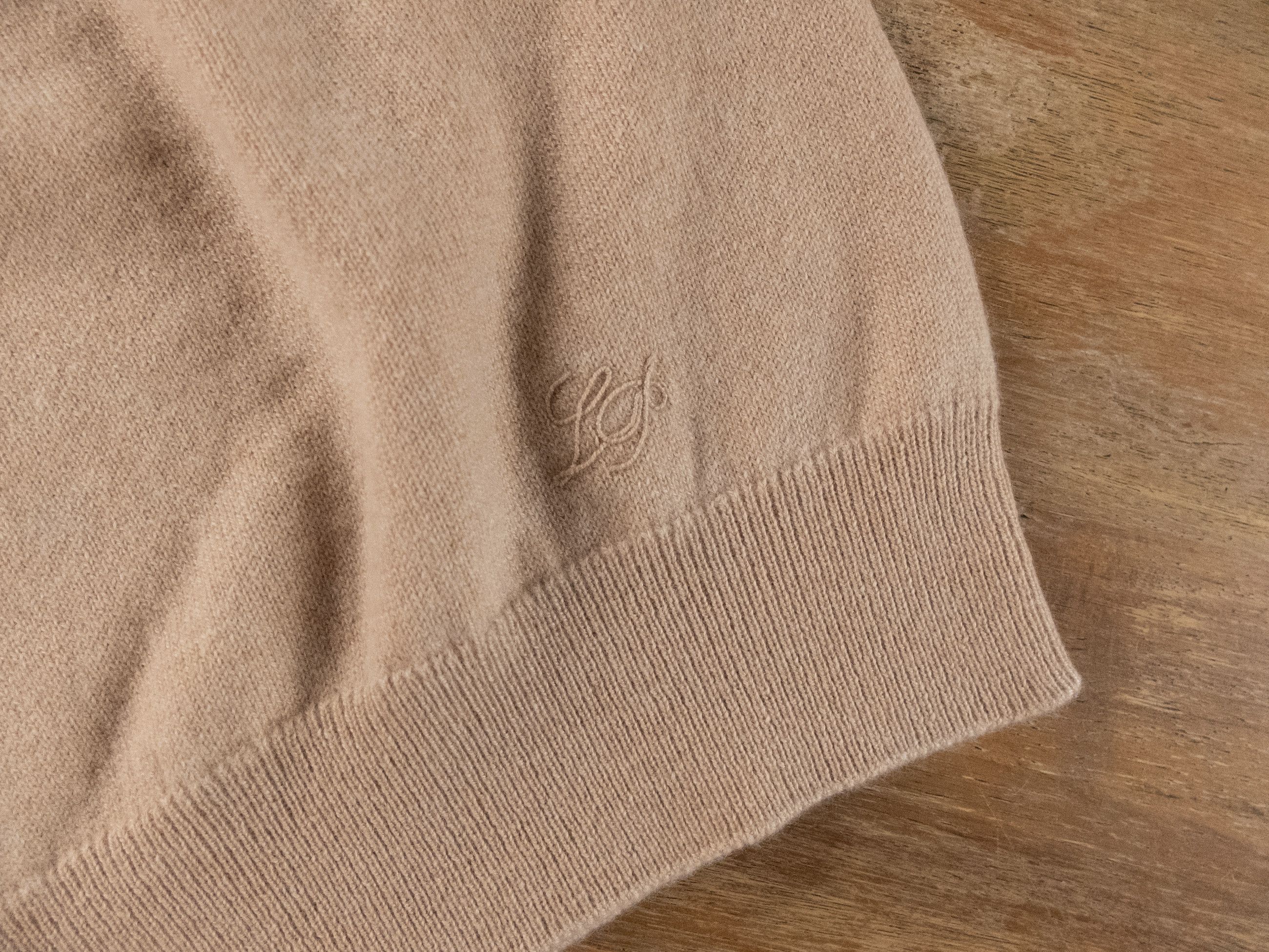 Loro Piana LORO PIANA beige baby cashmere crewneck sweater 40 Size S / US 4 / IT 40 - 6 Thumbnail