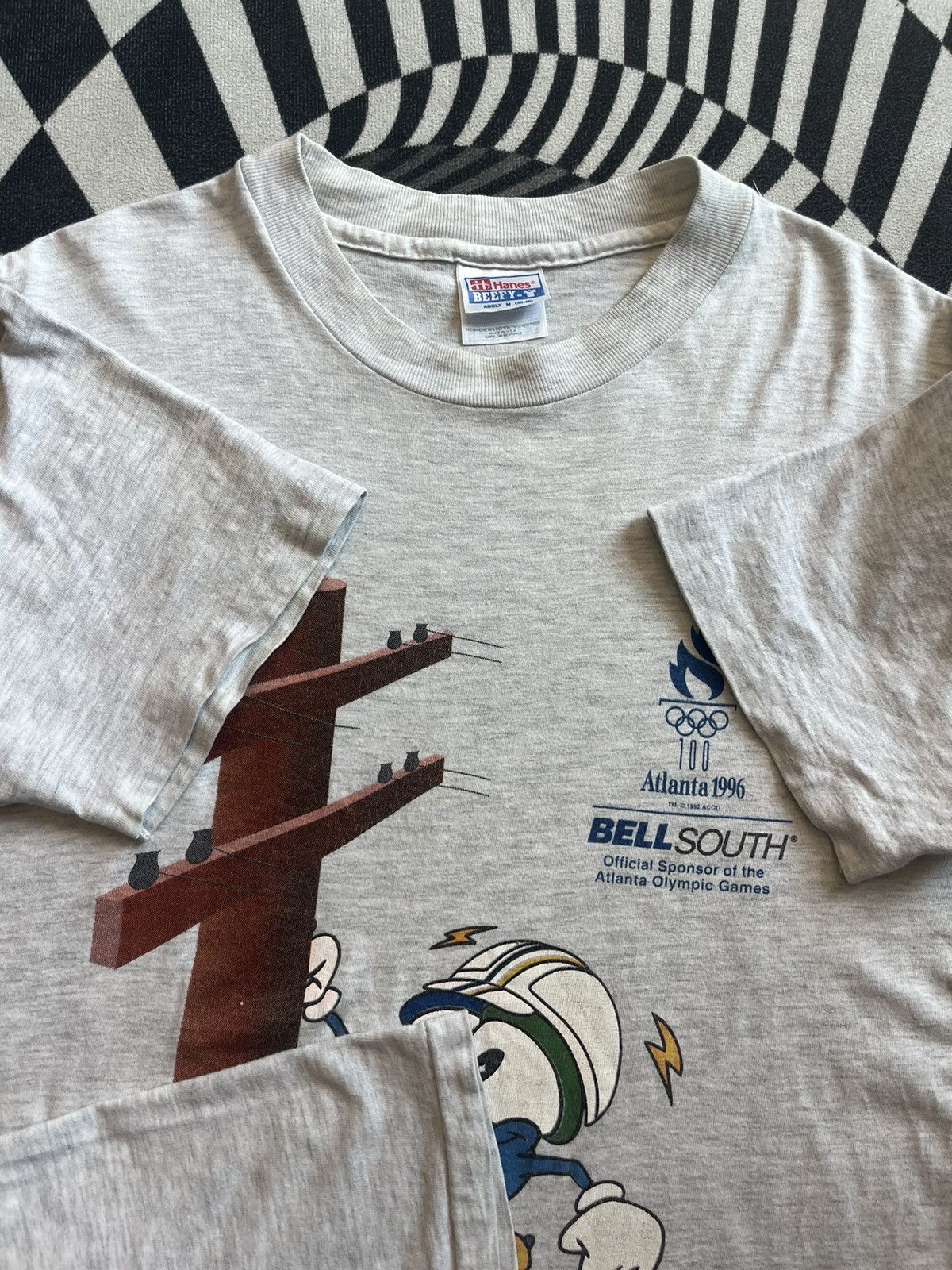 USA Olympics Vintage Atlanta Olympic Games 1996’s BELL SOUTH Tshirt Size US M / EU 48-50 / 2 - 8 Thumbnail