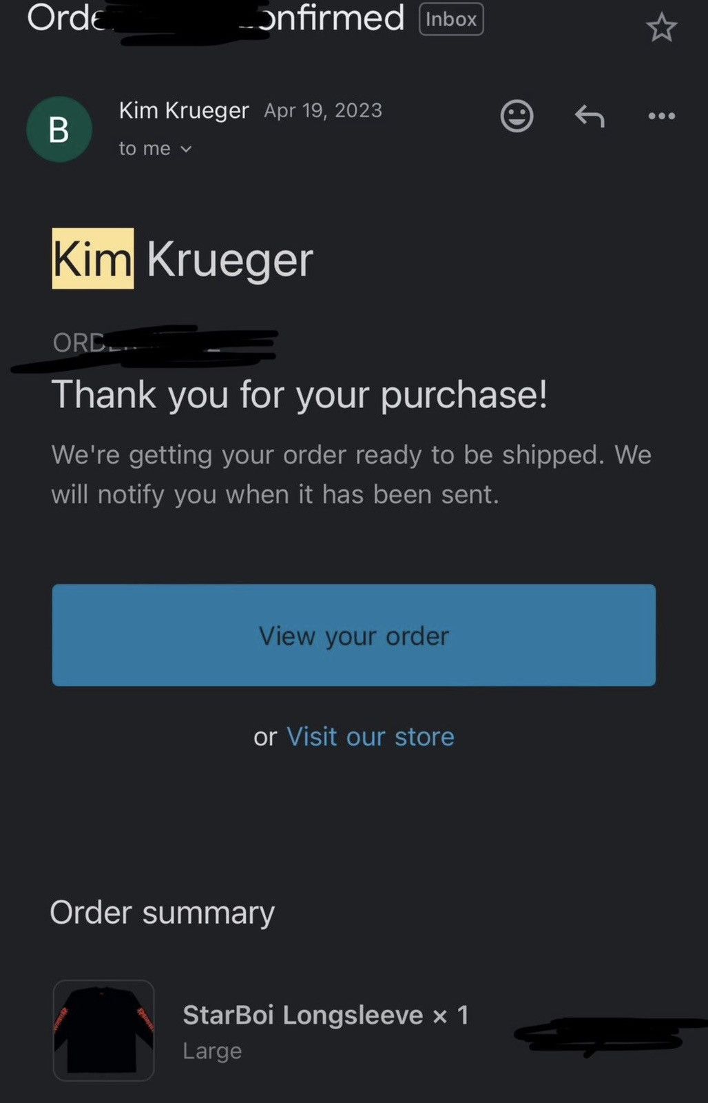 Kim Krueger Kim Krueger Starboi Long sleeve Size US L / EU 52-54 / 3 - 10 Thumbnail