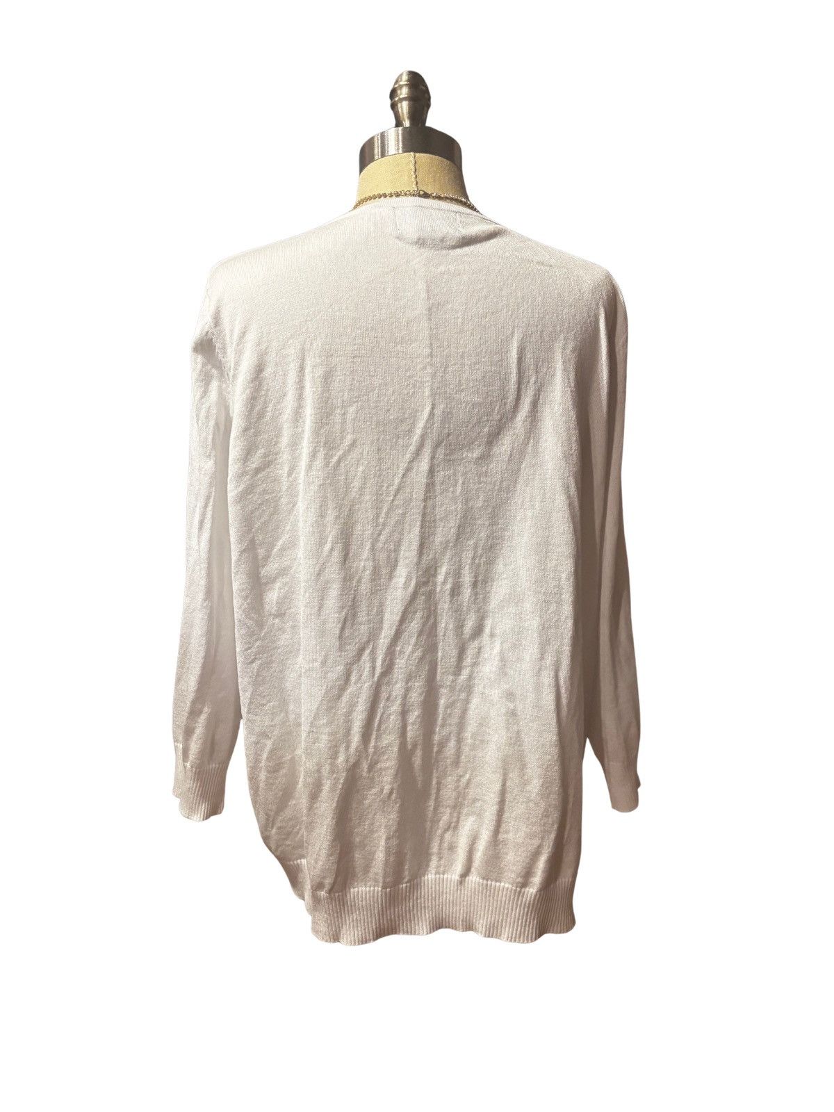 Cynthia Rowley Women’s white Cardigan.wt1997 Size XXL / US 16-18 / IT 52-54 - 5 Thumbnail