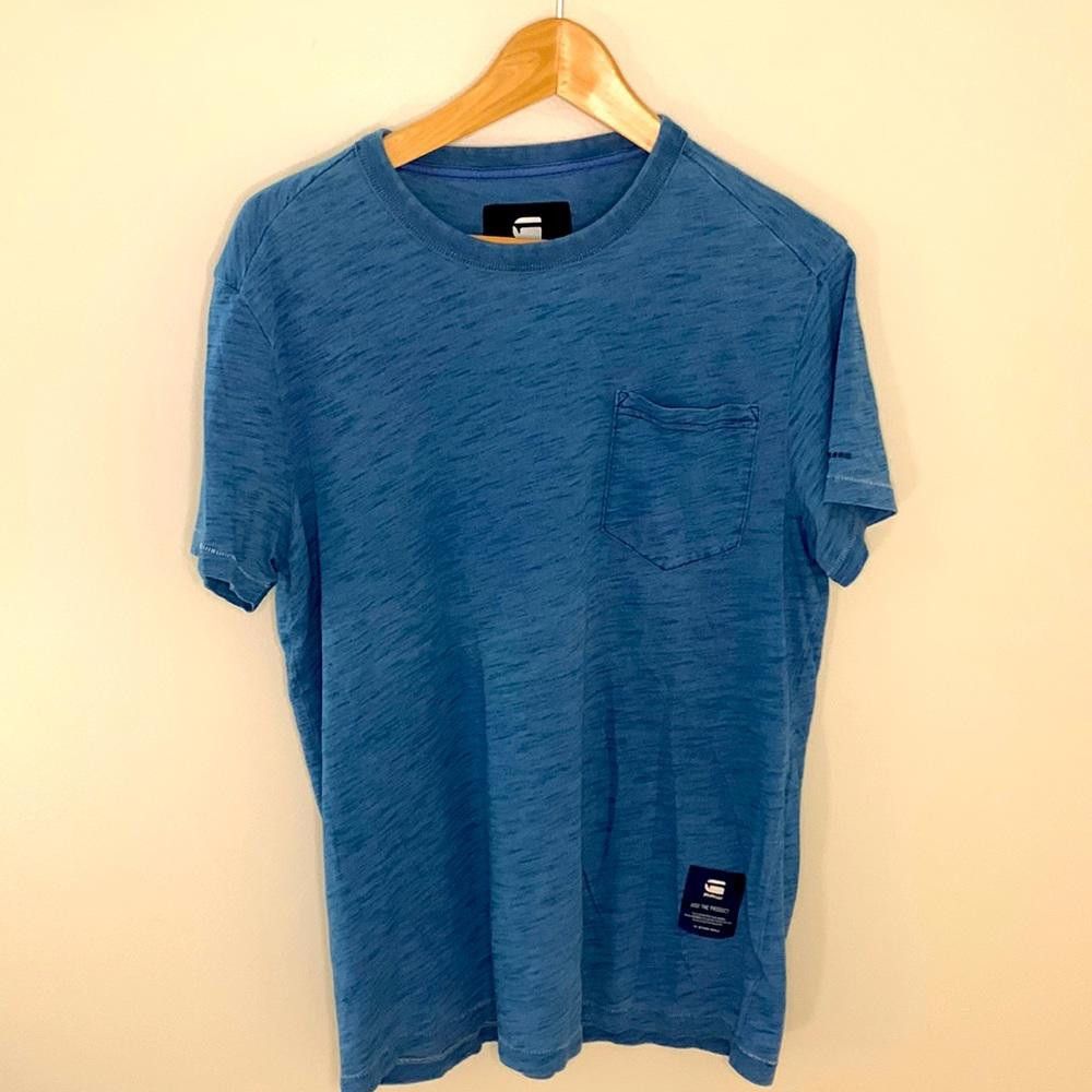 Designer G-Star RAW - SS Pocket Crew - Medium - 100% Cotton Slub Size US M / EU 48-50 / 2 - 2 Thumbnail