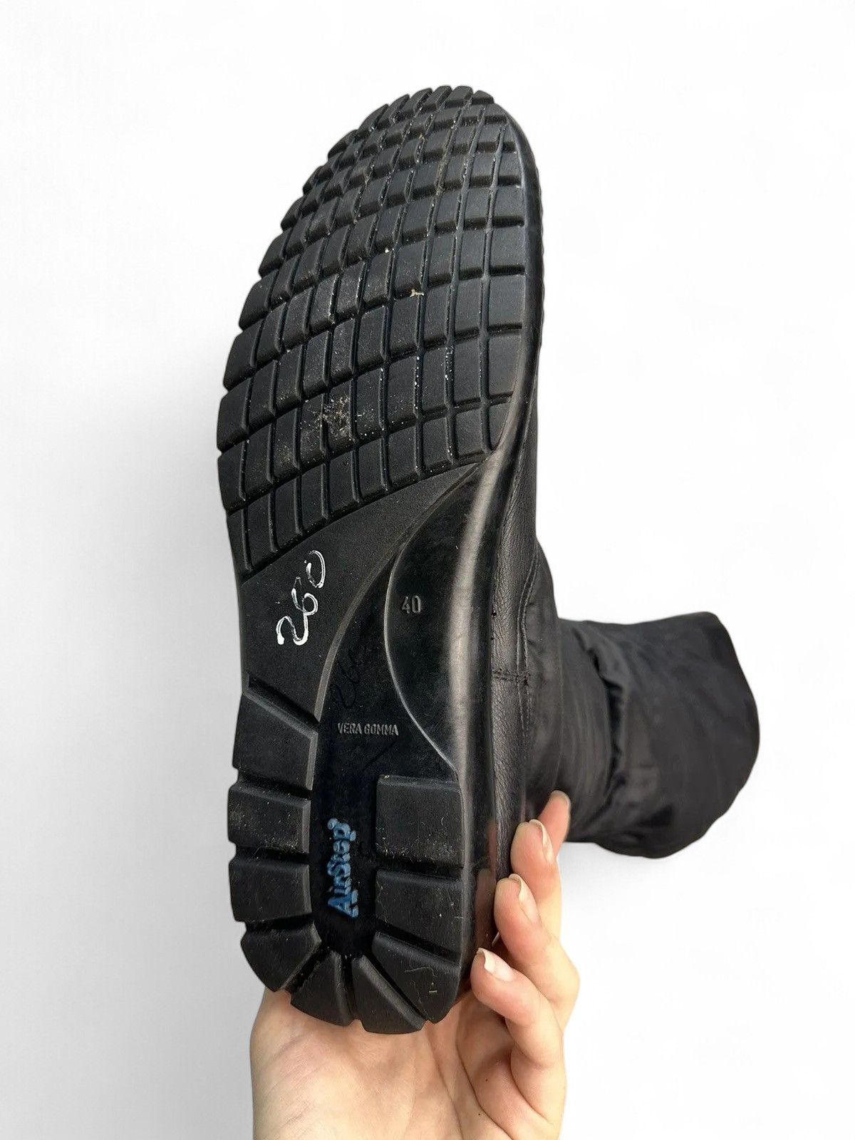 14th Addiction A.S. 98 Black Leather Vintage Boots Avantgarde Street Style Size US 10 / IT 40 - 10 Thumbnail