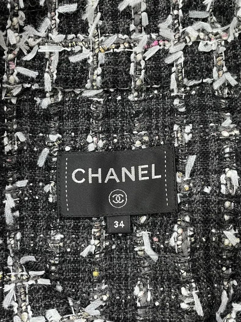 Chanel Chanel 23A tweed knitted coat Size XXS / US 00 / IT 34 - 4 Thumbnail