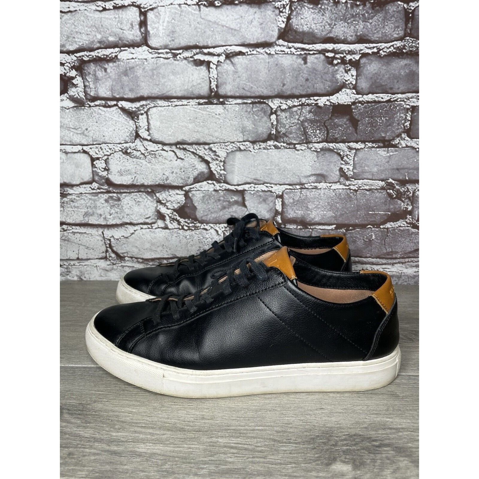 Other BYLT Everyday Shoes Black Leather Lace Up Casual Low Sneaker Size US 9 / EU 42 - 9 Thumbnail