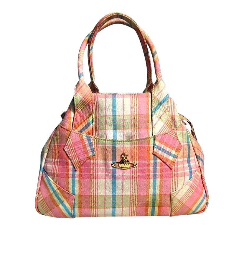 Designer × Vivienne Westwood Vivienne Westwood Yasmine Pastel Plaid Shoulder Bag Size ONE SIZE - 1 Thumbnail