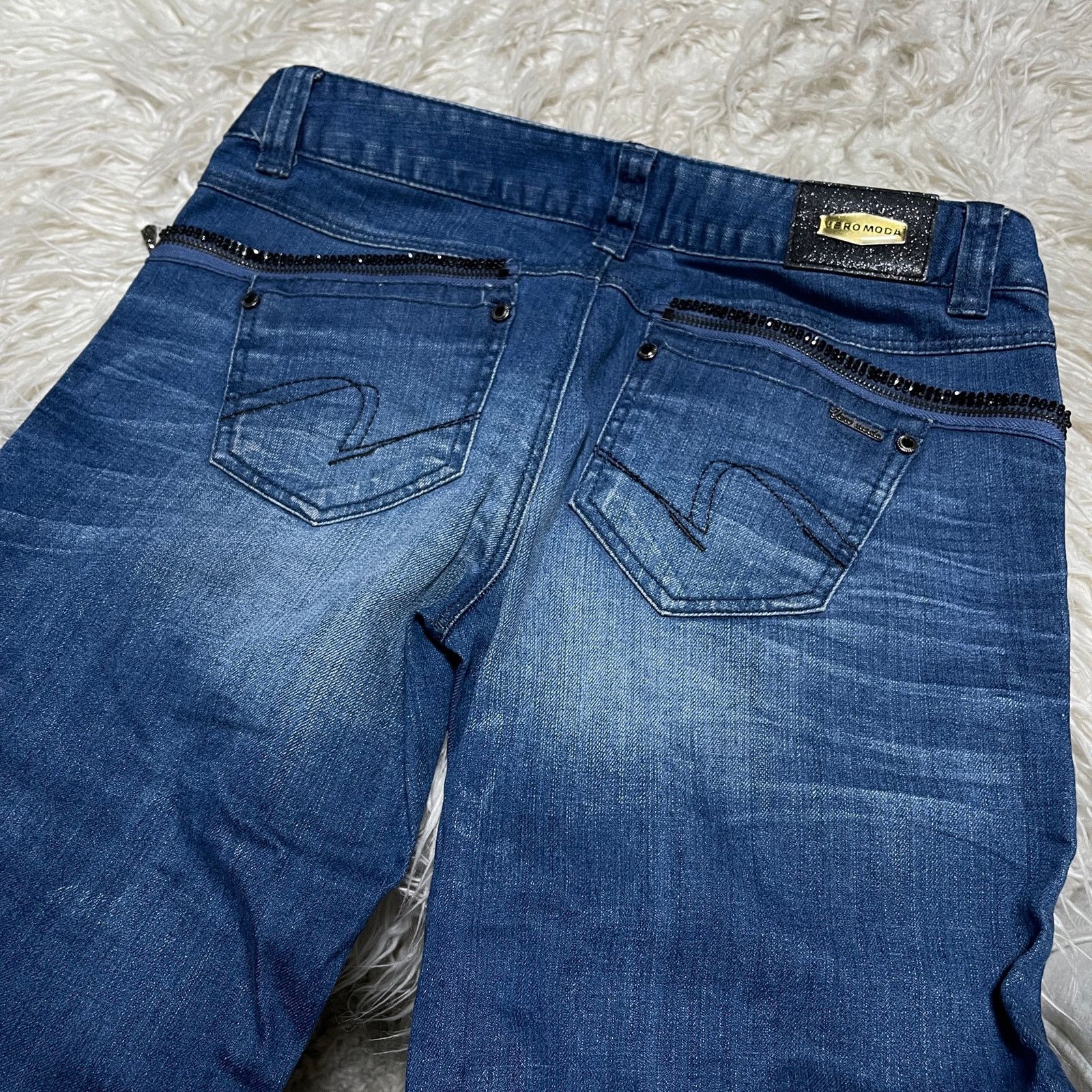Hysteric Glamour × Japanese Brand × Vintage Vintage Japanese Brand Faded Low-rise Bootcut Denim Jeans Size US 30 / EU 46 - 10 Thumbnail