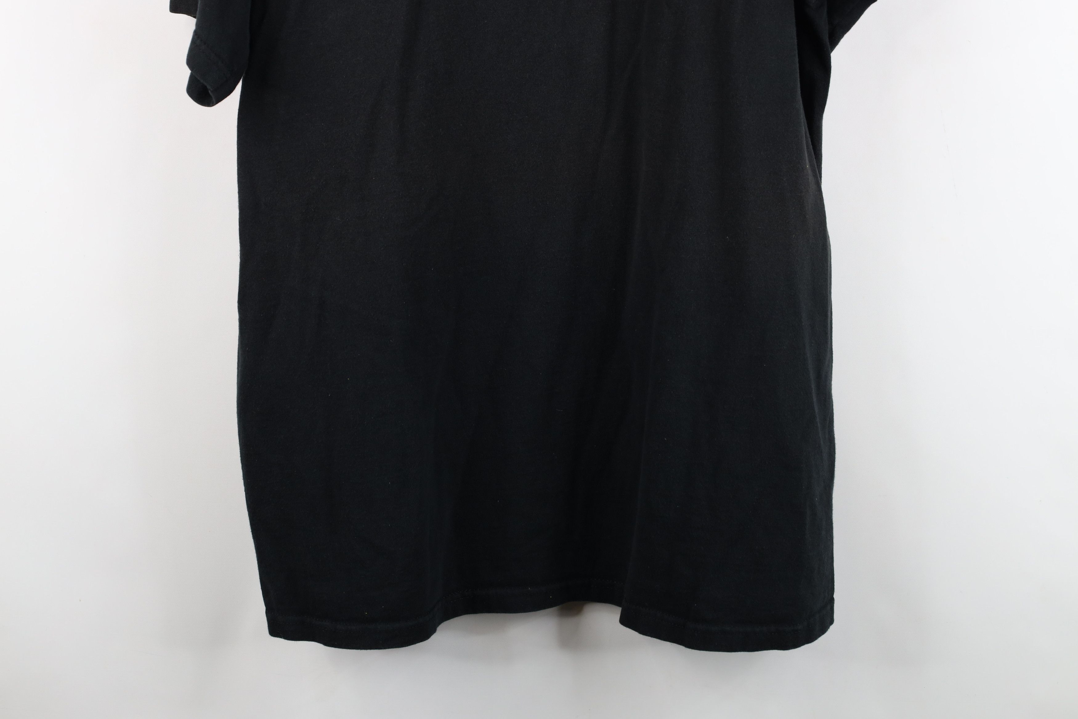 Vintage Vintage 90s Streetwear Heavyweight Cotton T-Shirt Black Size US XL / EU 56 / 4 - 13 Thumbnail