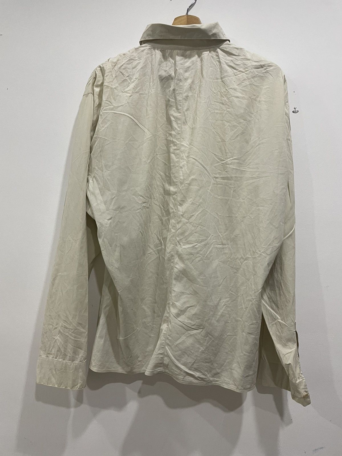 Miu Miu Miu Miu Elastane Khaki Button Up Shirt Size US M / EU 48-50 / 2 - 17 Thumbnail