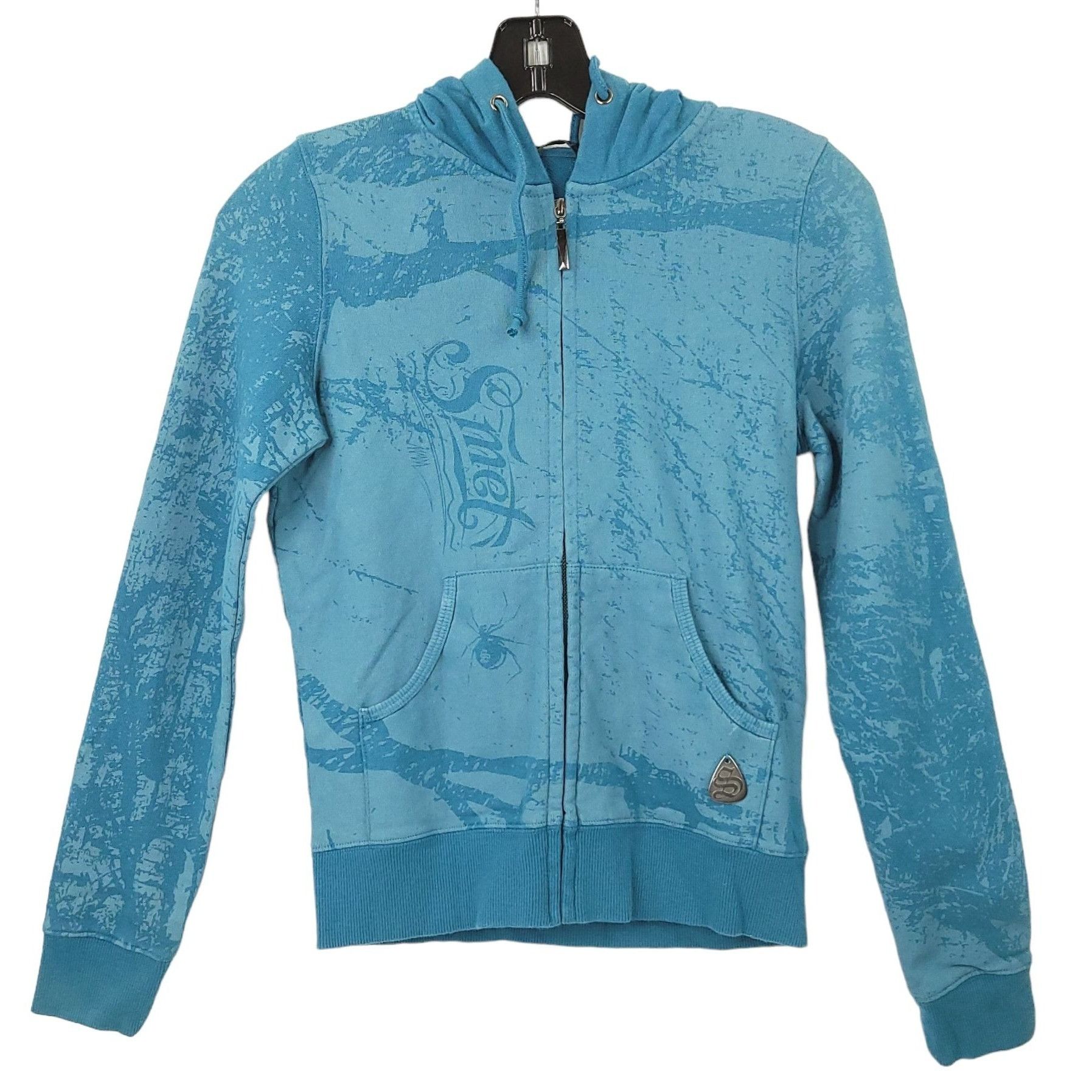 Smet Born On The Street Midnight Front Zip Hoodie Womens XS
