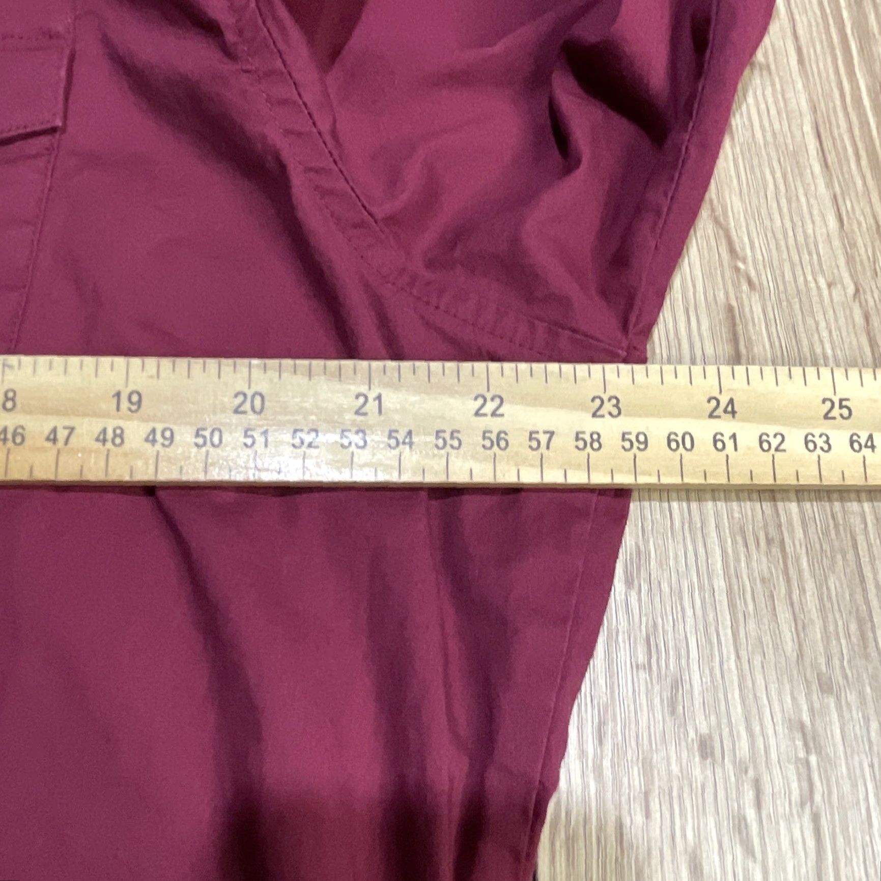 Wrangler VINTAGE Wrangler Pearl Snap Button-Up Shirt Women XL Burgundy Solid Long Sleeve Cowboy Western Mens Size XL / US 12-14 / IT 48-50 - 6 Thumbnail