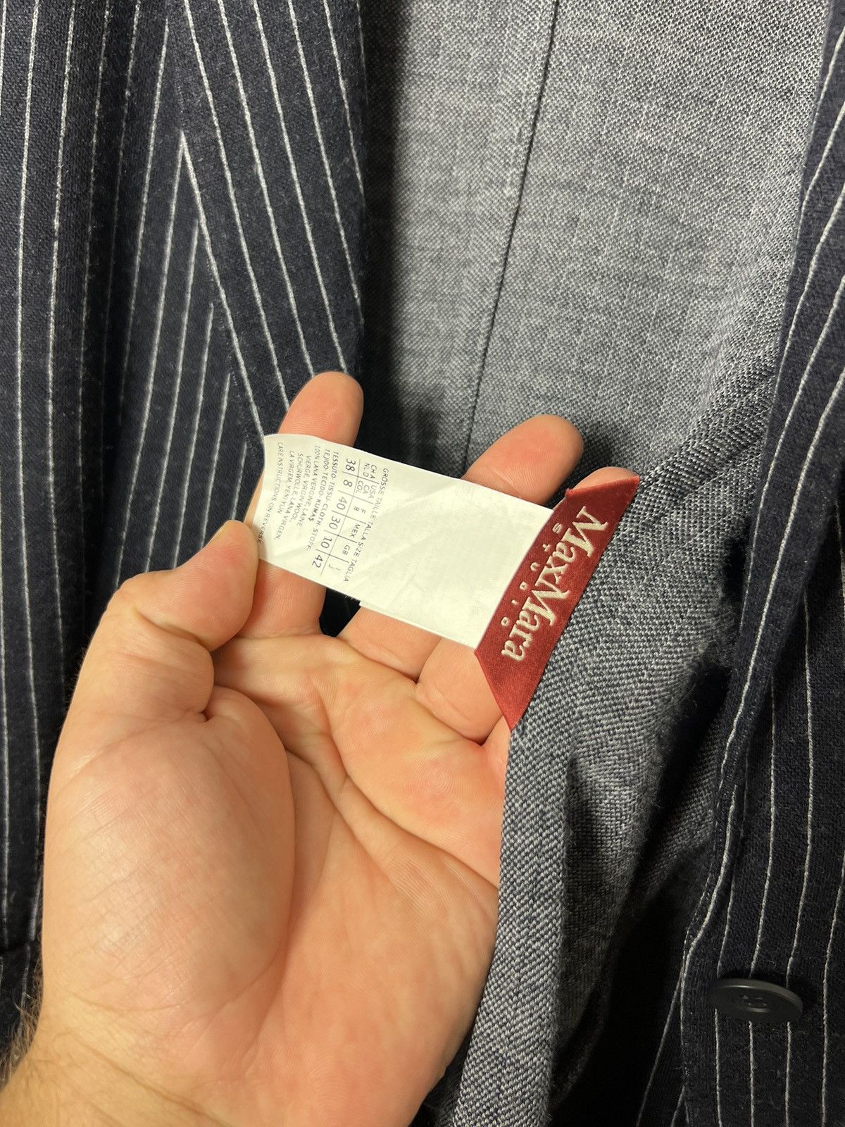 Max Mara Max Mara Studio Striped Women’s Blazer Jacket Size IT42 Size M / US 6-8 / IT 42-44 - 15 Thumbnail
