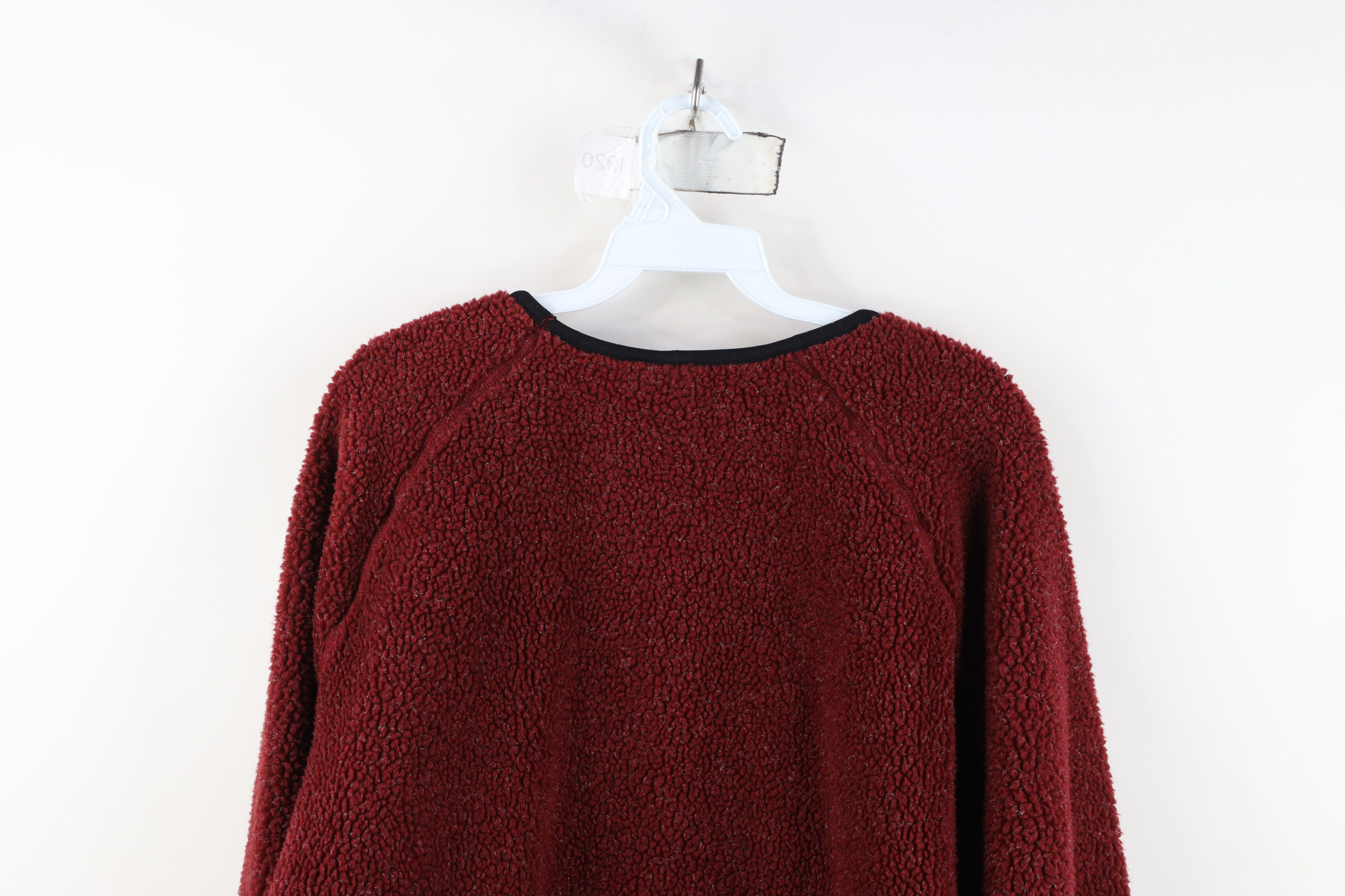 Vintage Vintage 90s Streetwear Striped Deep Pile Fleece Sweater Size L / US 10 / IT 46 - 11 Thumbnail