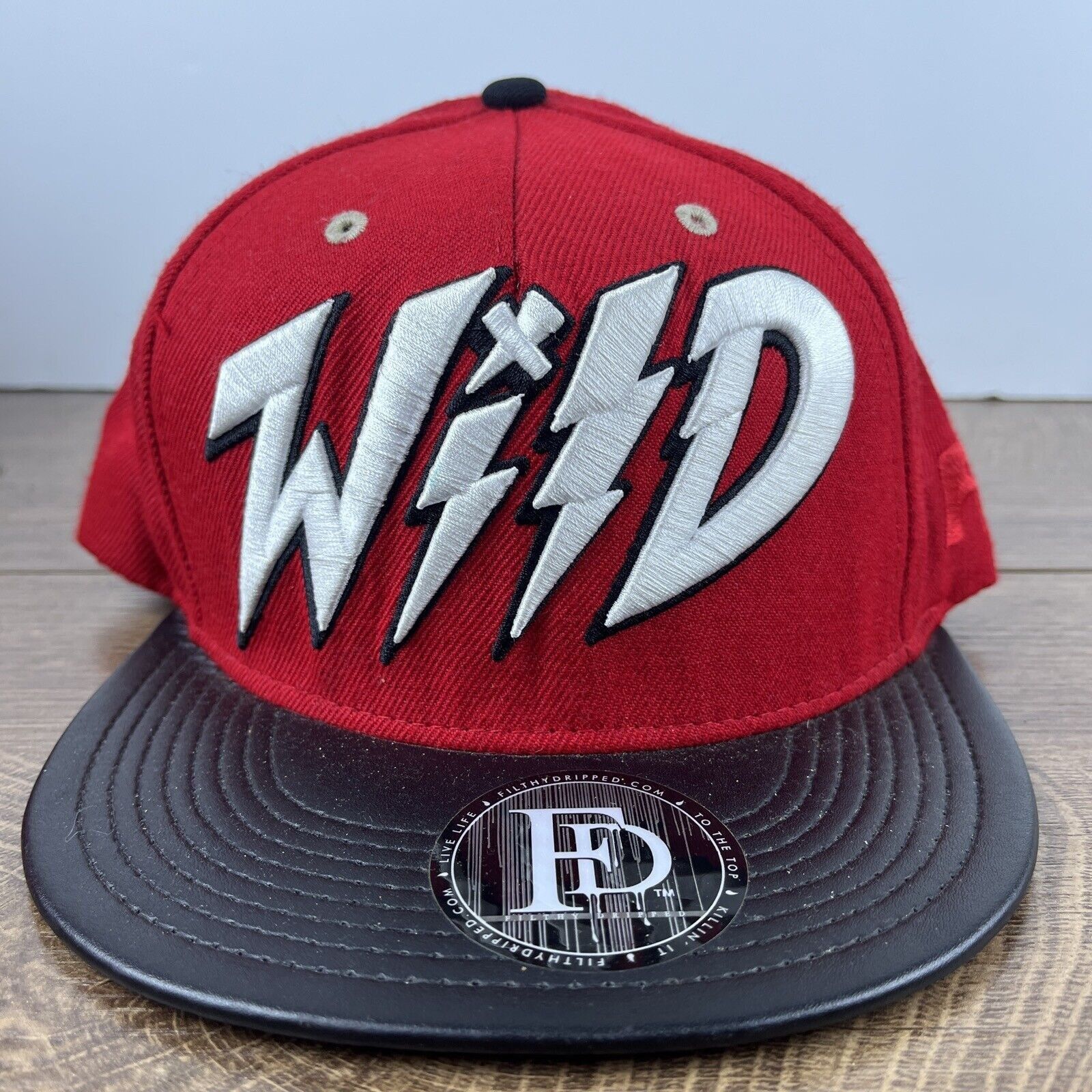 Other Wild Hat Wild Red Hat Adjustable Adult Size Hat Red Cap Size ONE SIZE - 2 Thumbnail