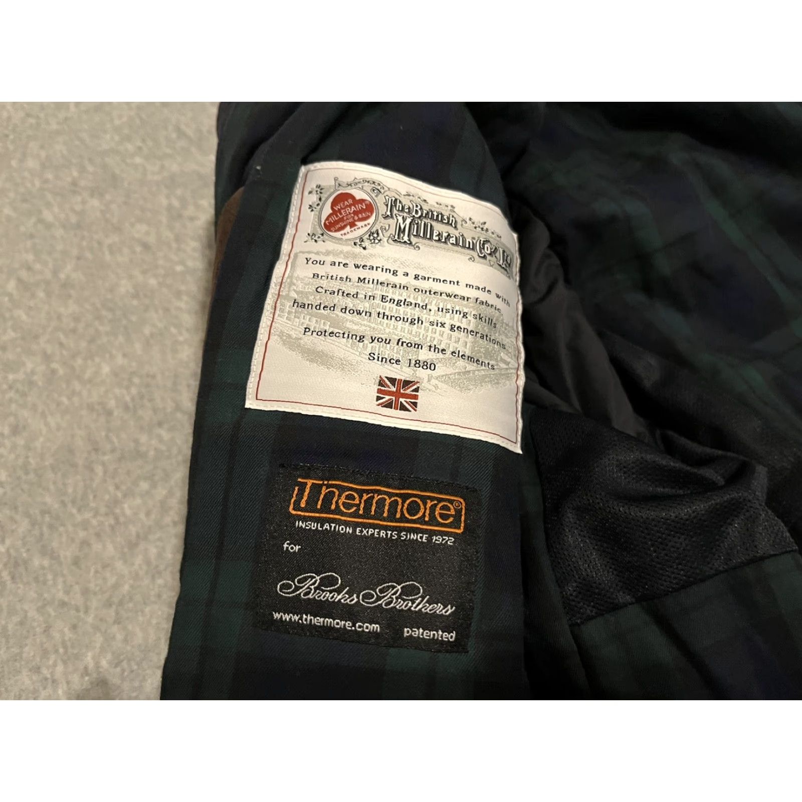 Brooks Brothers Brooks Brothers Jacket Mens 2XL Brown Thermore British Millerain Co Coat Outer Shell Cotton Size US XXL / EU 58 / 5 - 3 Thumbnail