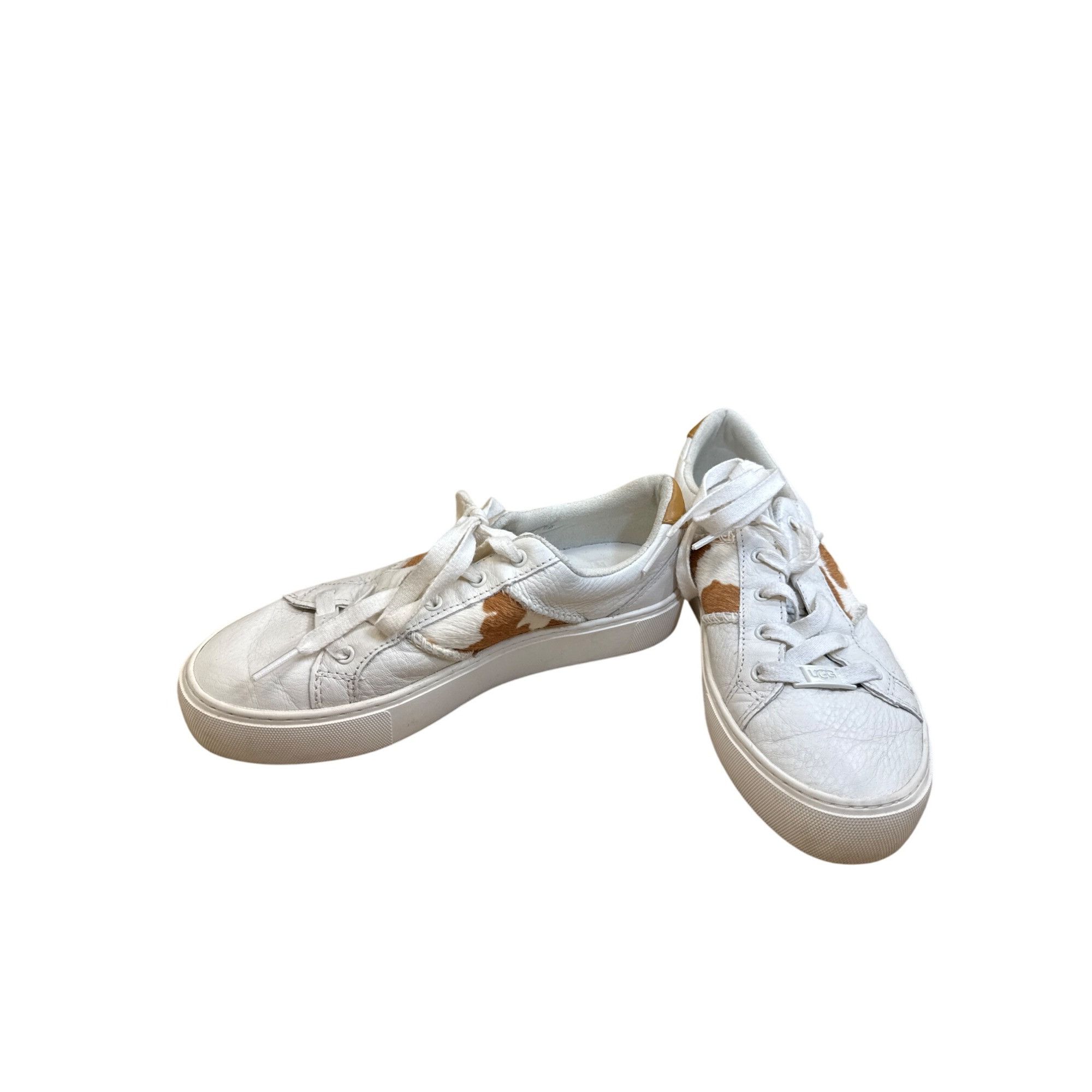 Ugg Ugg Womens White Brown Leopard Print Sneakers shoes Size 6 S Size US 6 / IT 36 - 2 Thumbnail