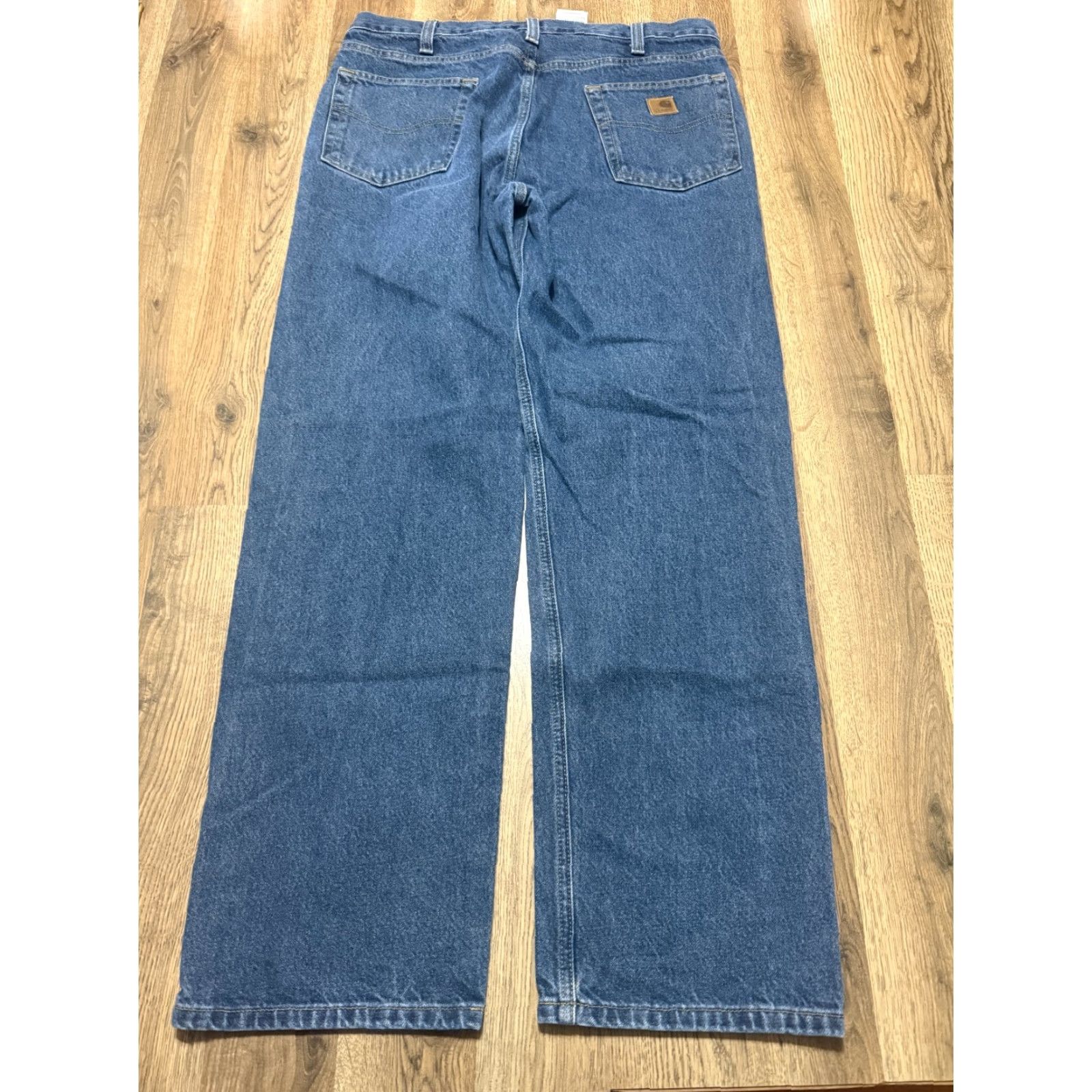 Carhartt Carhartt Jeans Men 36x32 Blue Denim Relaxed Fit Straight Leg 5-Pocket Design Vintage No (but avoid extra words) Size US 36 / EU 52 - 2 Thumbnail