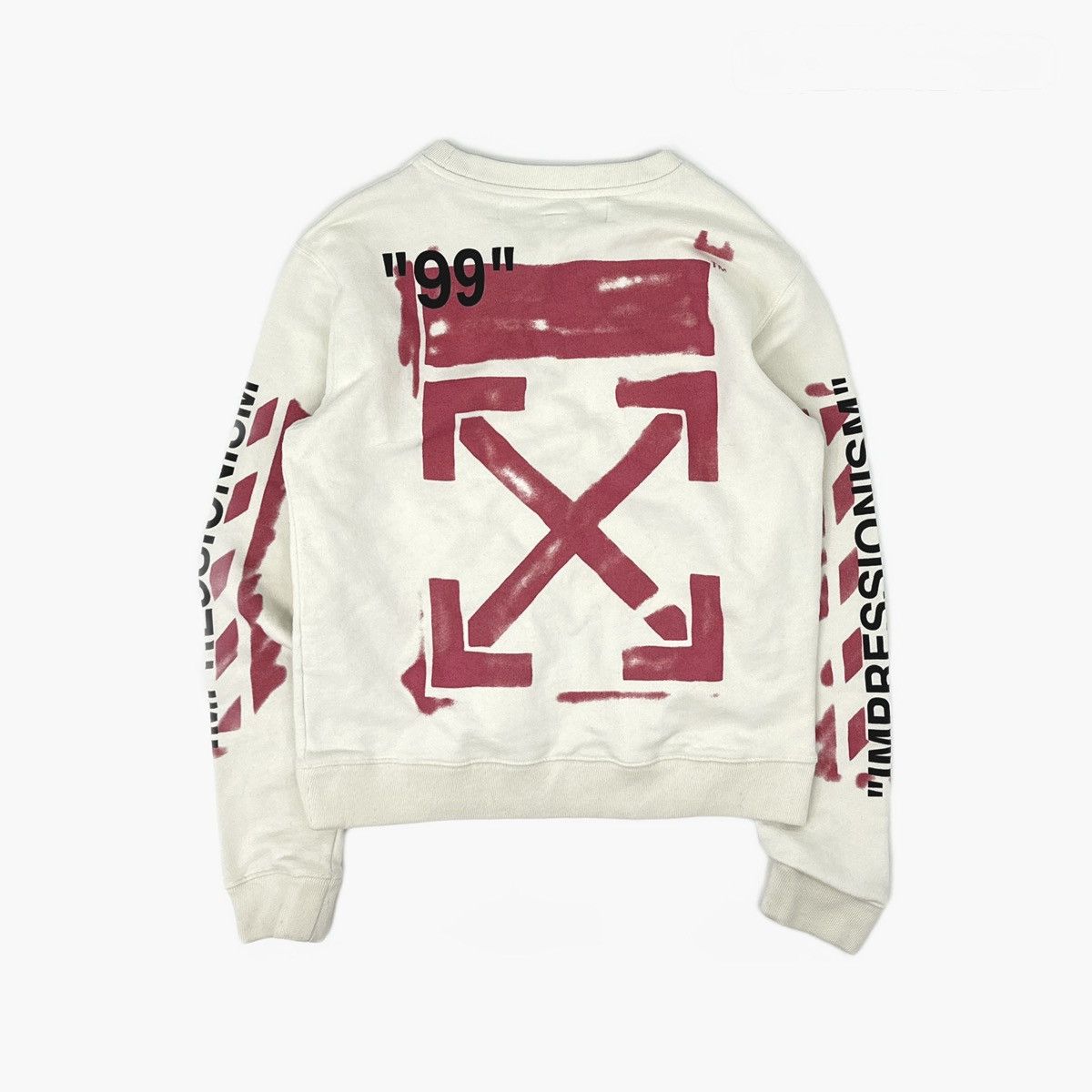 Off White OFF WHITE Impressionism Diag Stencil Sweatshirt Grailed