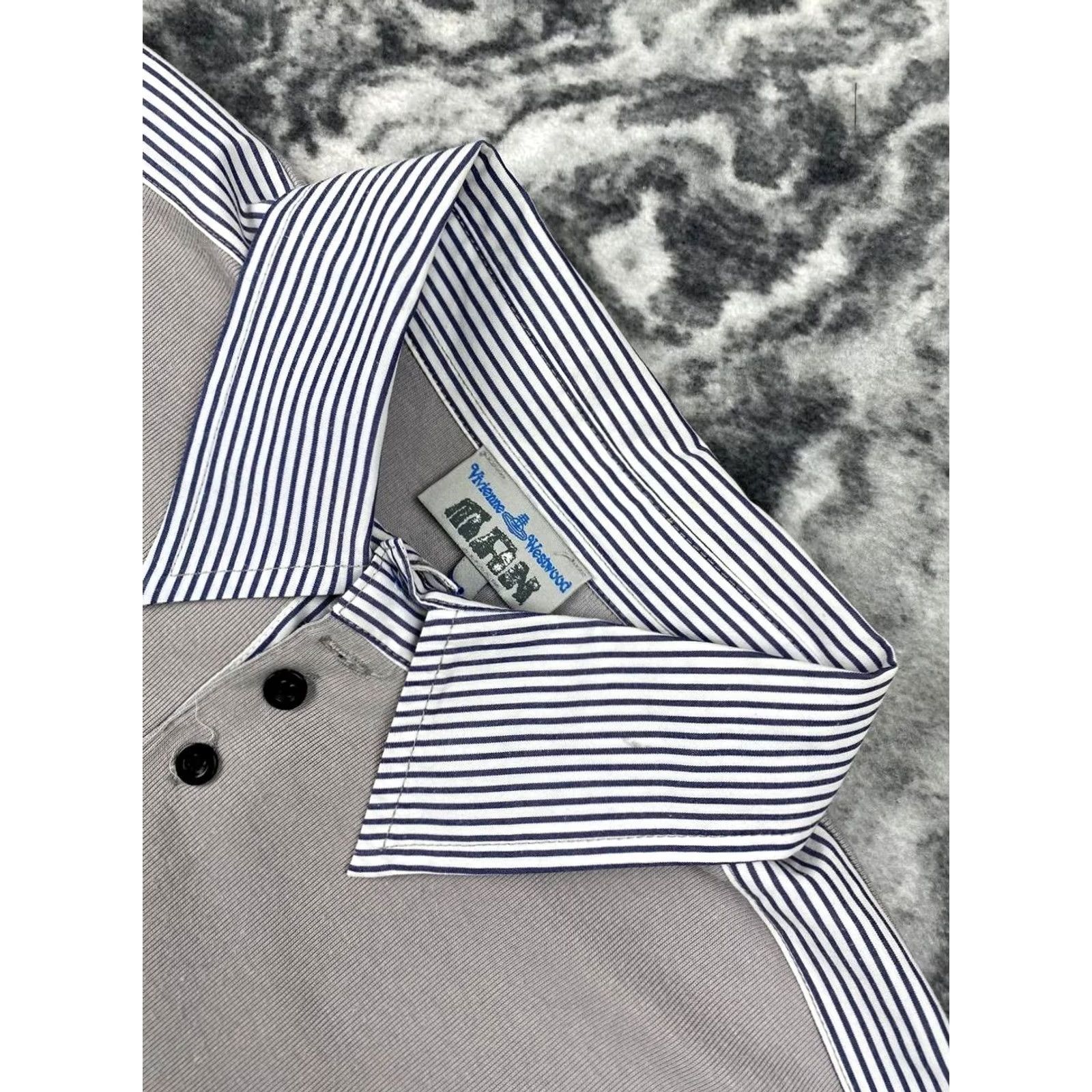 Vivienne Westwood Vivienne Westwood Polo Shirt Logo Mens Size L Gray Size US L / EU 52-54 / 3 - 6 Thumbnail