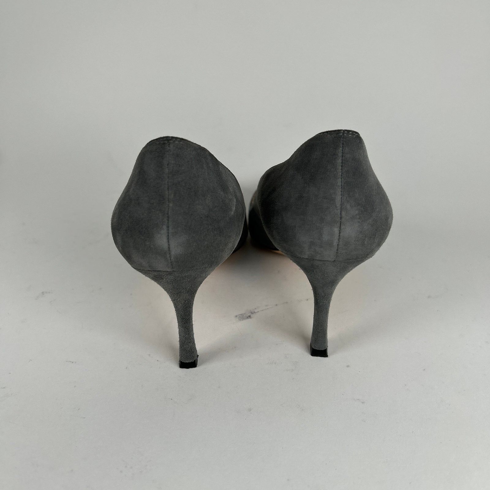 Manolo Blahnik Manolo Blahnik Grey Suede Pump Heels Size 38 Size US 8 / IT 38 - 5 Thumbnail