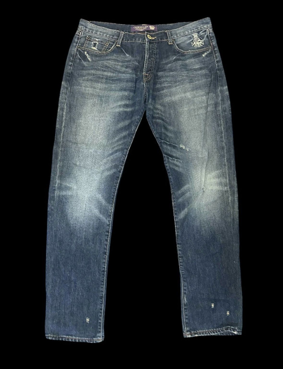 Christian Audigier Christian Audigier y2k denim jeans puma print Size US 38 / EU 54 - 2 Thumbnail