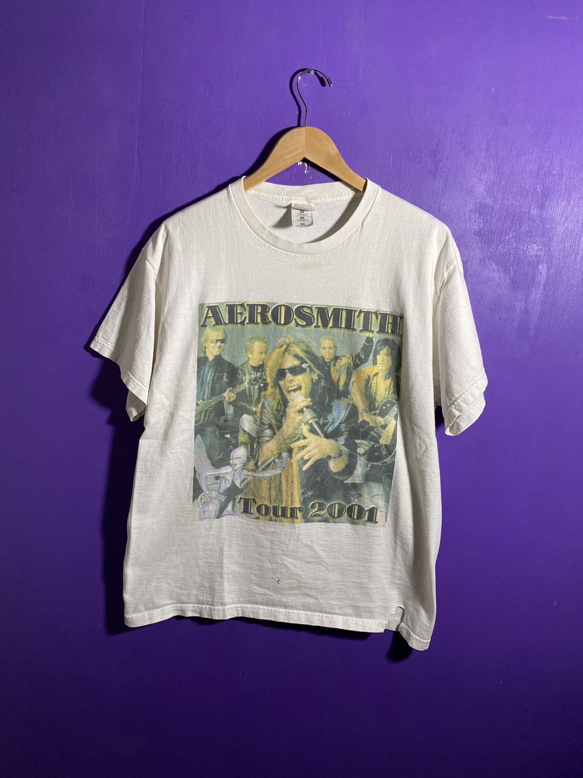 Band Tees × Vintage Vintage 2001 Aerosmith soroyama tour tee Size US XL / EU 56 / 4 - 1 Thumbnail