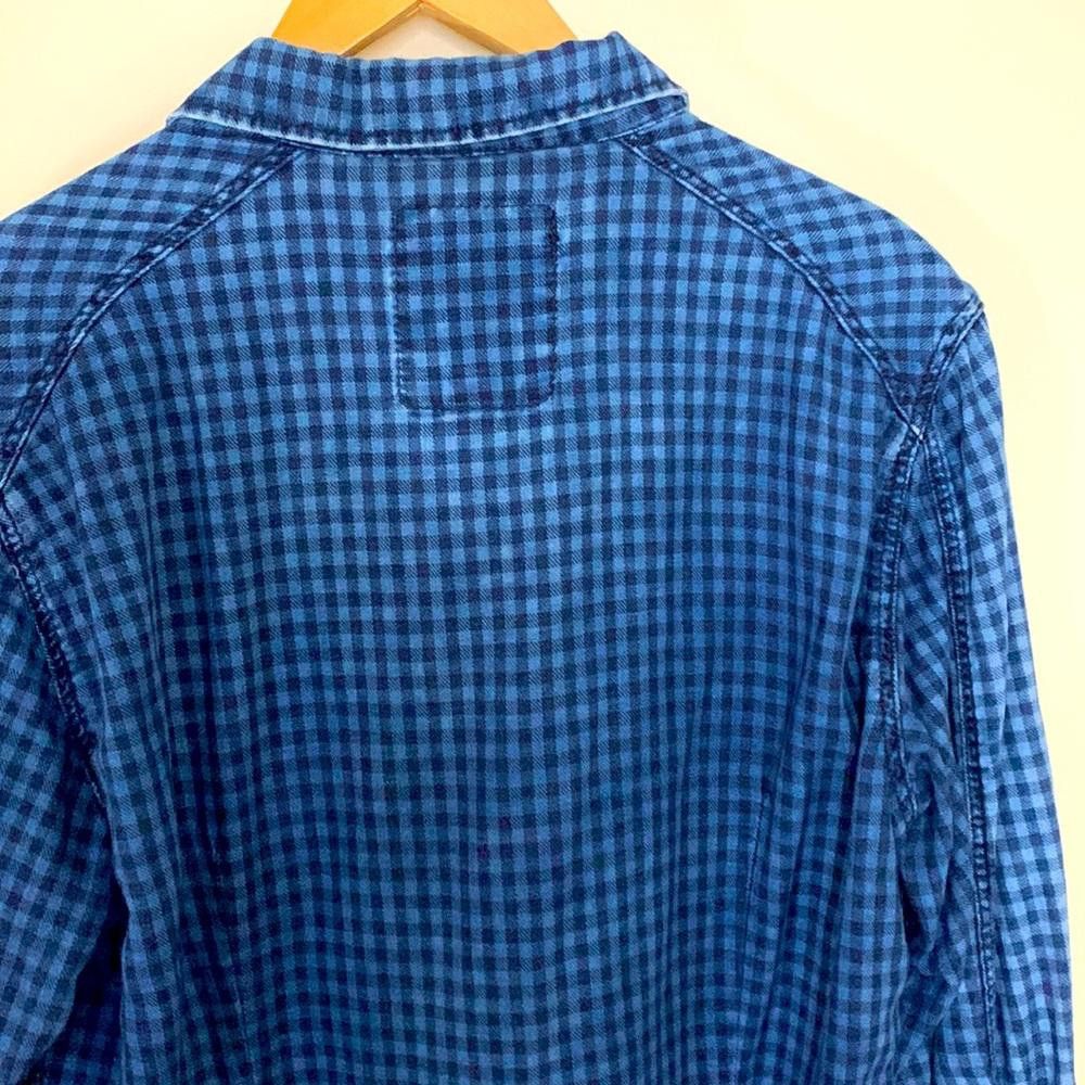 Designer G-Star RAW - Over-Dyed Gingham Shirt - M - 100% Cotton Size US M / EU 48-50 / 2 - 3 Thumbnail