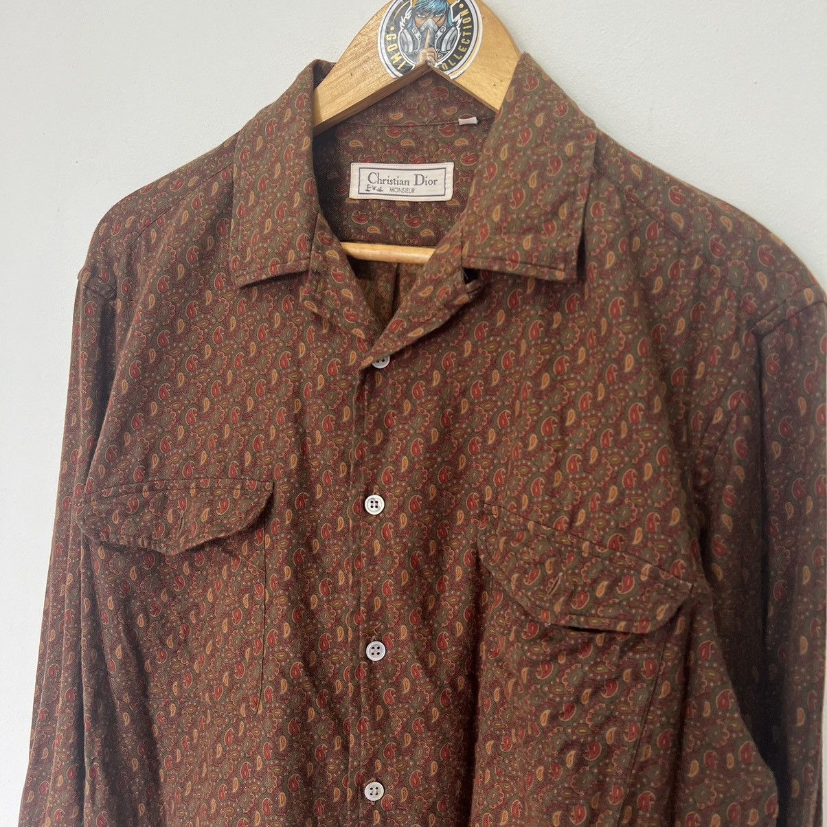 Christian Dior Monsieur × Dior × Vintage Vintage Christian dior Monsieur Button Up Shirt Size M / US 6-8 / IT 42-44 - 3 Thumbnail