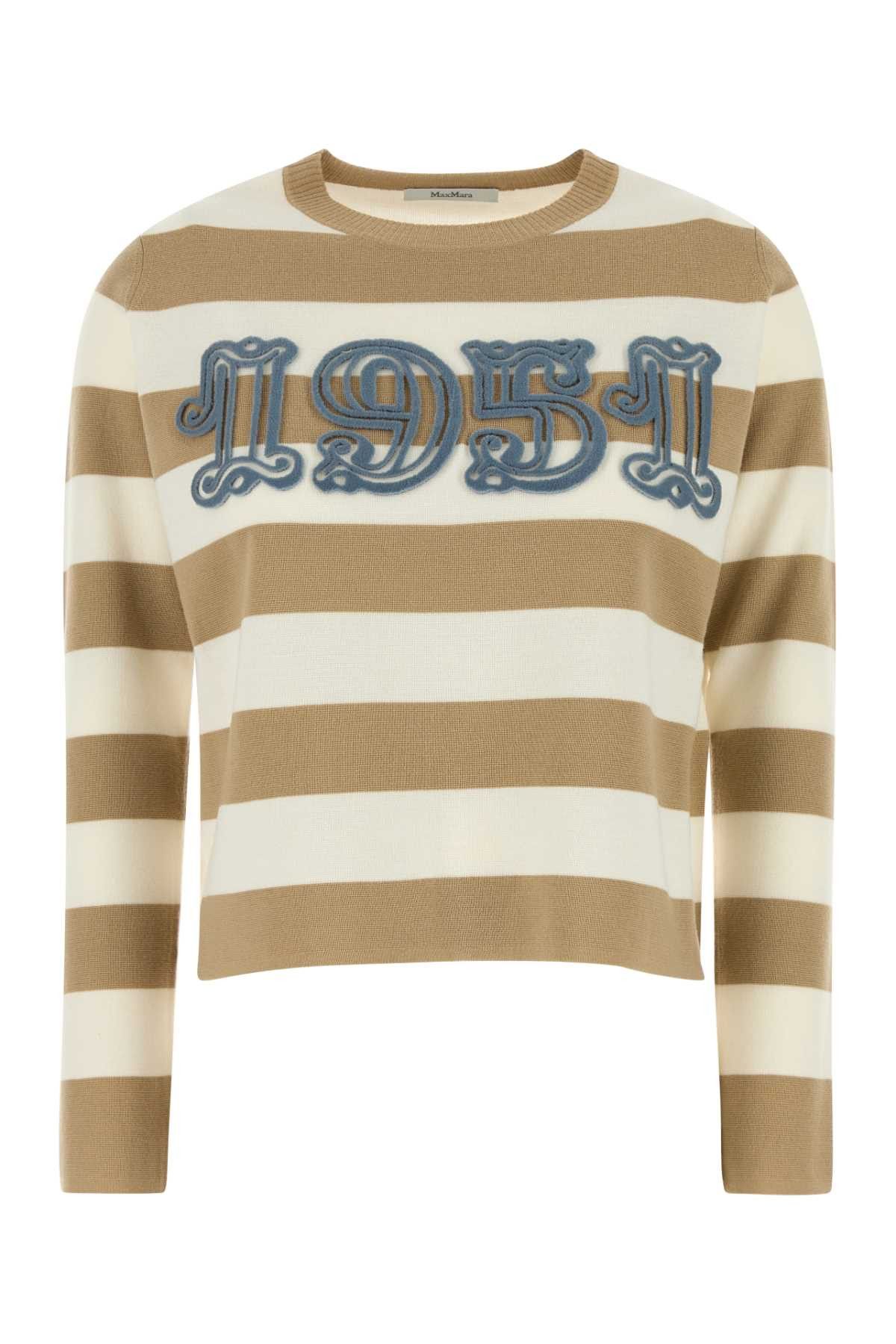 Max Mara Embroidered Wool Viterbo Sweater Size M / US 6-8 / IT 42-44 - 1 Thumbnail
