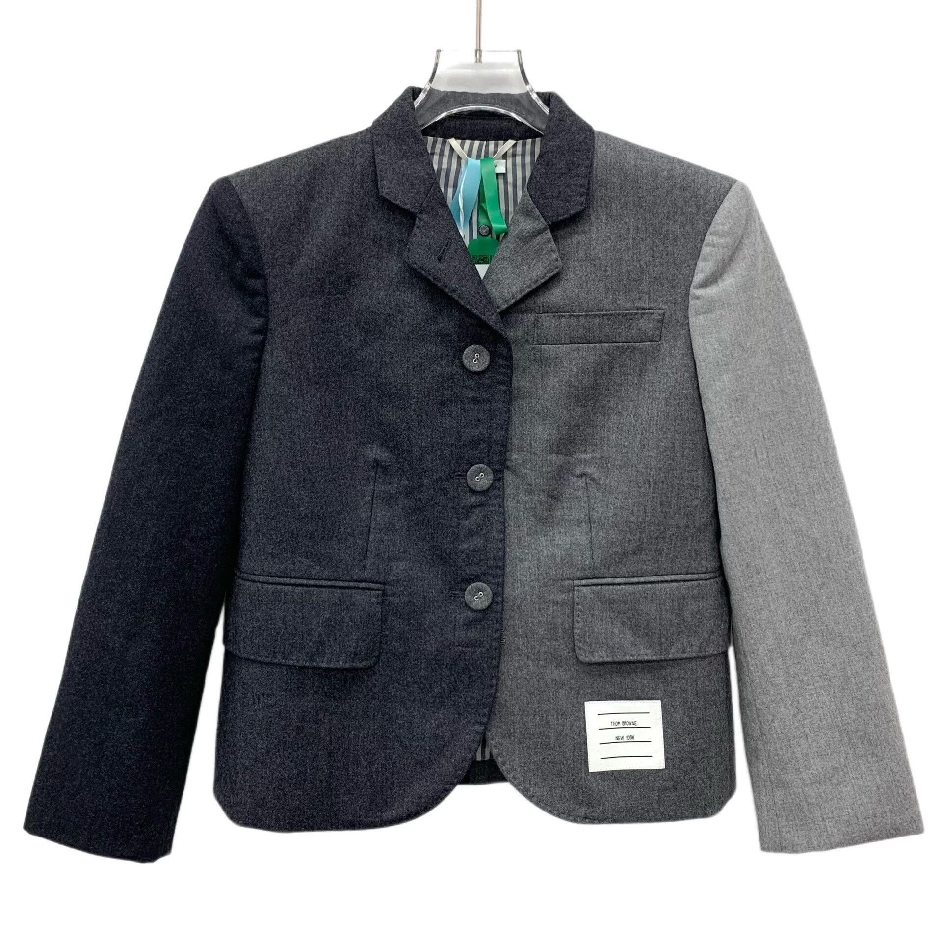 Thom Browne Thom Browne Paneled Wool Blazer Size 0 Size XS / US 0-2 / IT 36-38 - 1 Thumbnail