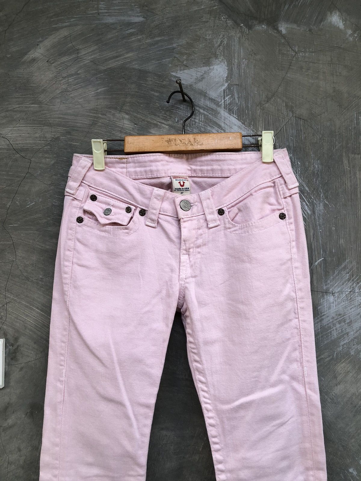 Designer × True Religion × Vintage True Religion Pink Denim Size 27" / US 4 / IT 40 - 2 Thumbnail