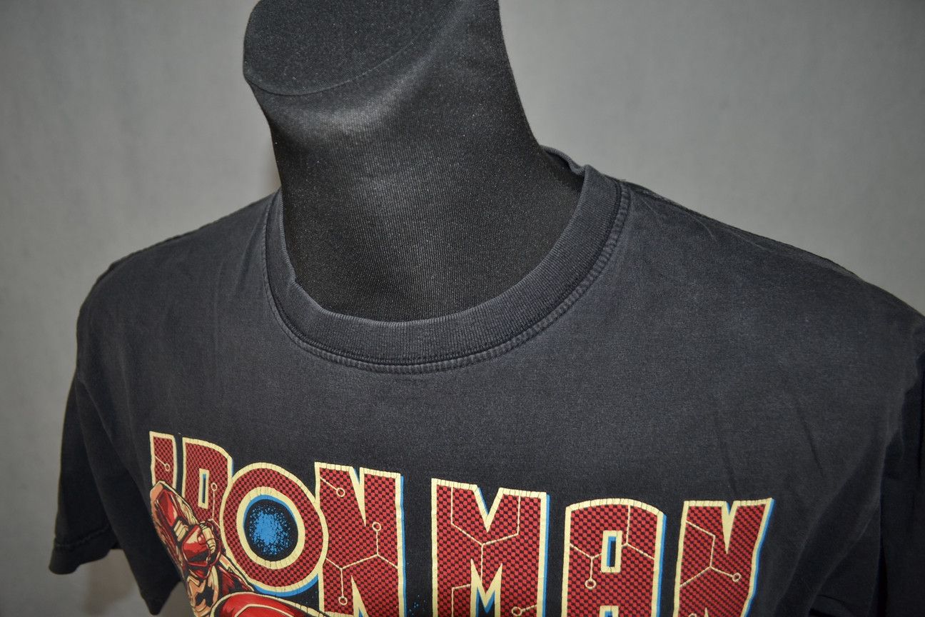 DC Comics × Marvel Comics Iron Man Black Timber Faded tee Size US L / EU 52-54 / 3 - 4 Thumbnail
