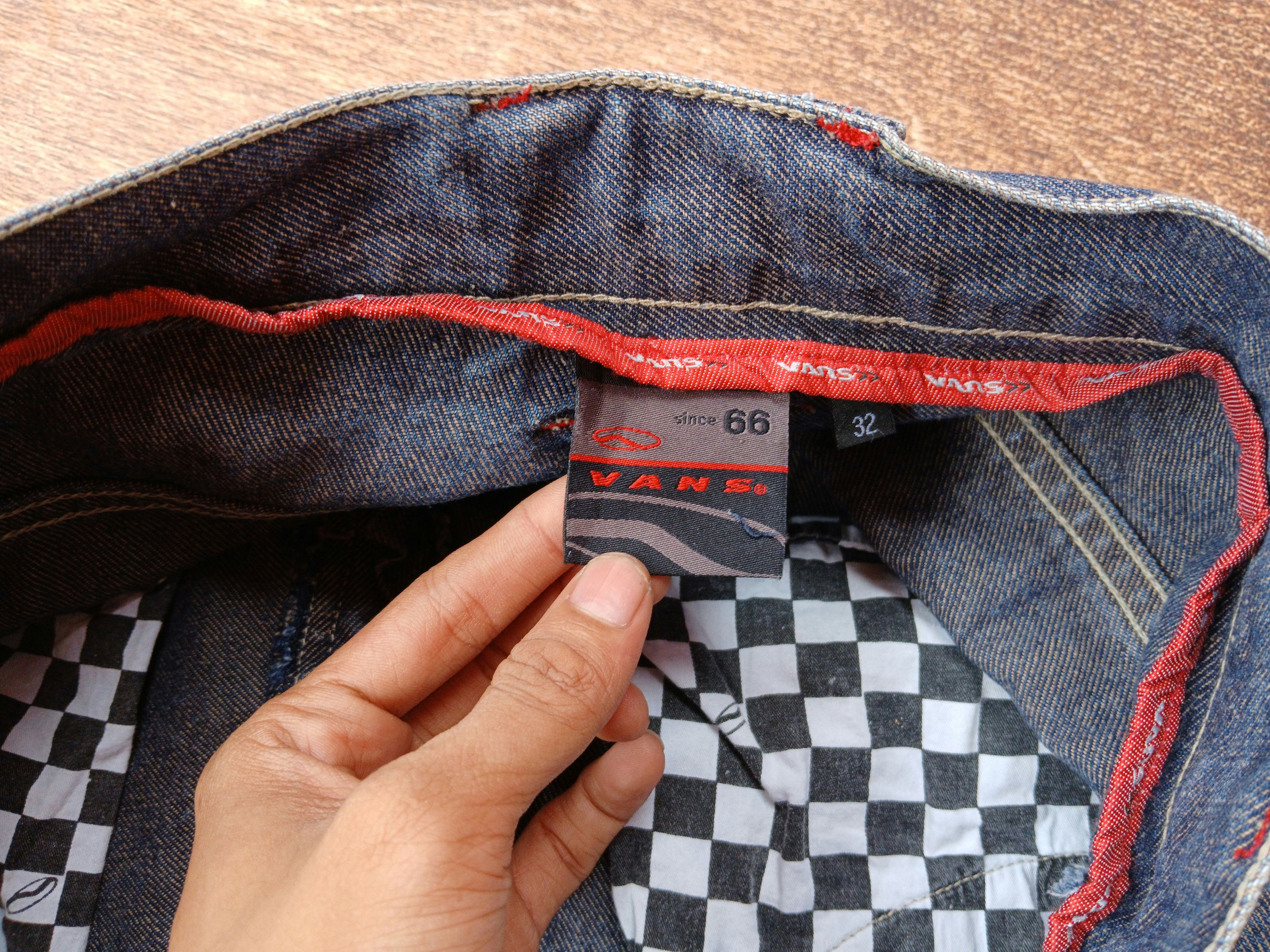 Japanese Brand × Vans 90's Vans 66 Skate Root Carpenter Denim Baggy Jeans Size US 32 / EU 48 - 7 Thumbnail