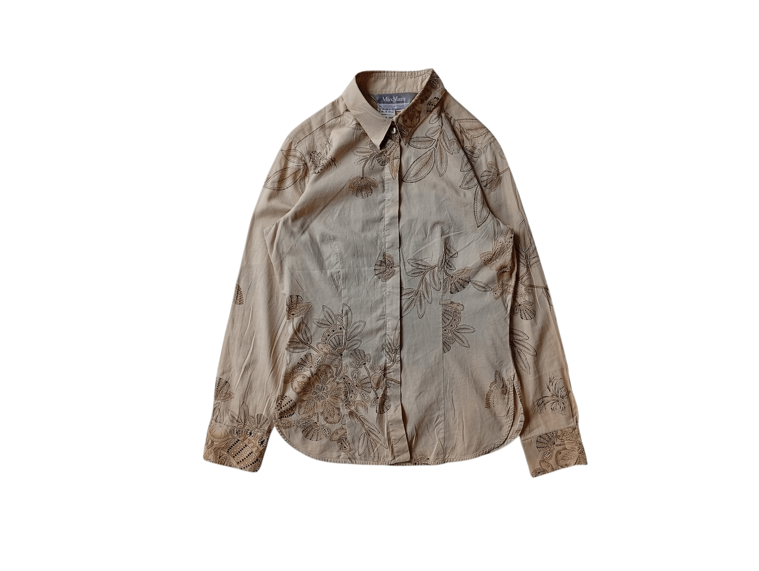 Max Mara Max Mara floral shirt Size S / US 4 / IT 40 - 1 Thumbnail