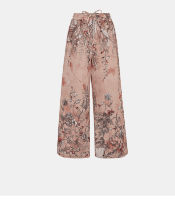 image of Dior O1W1Db10124 Wide Leg Pants In Rose, Women's (Size 26)