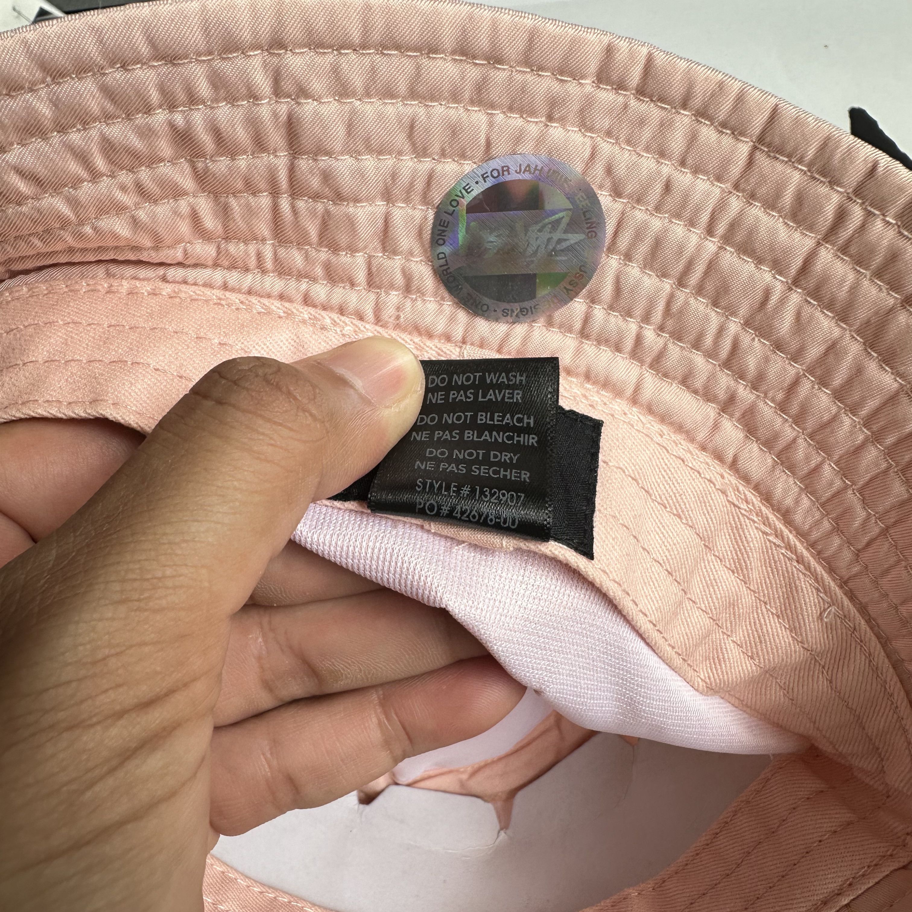 Stussy STUSSY REFLECTIVE TAPE BUCKET HAT PINK L/XL Size ONE SIZE - 5 Thumbnail